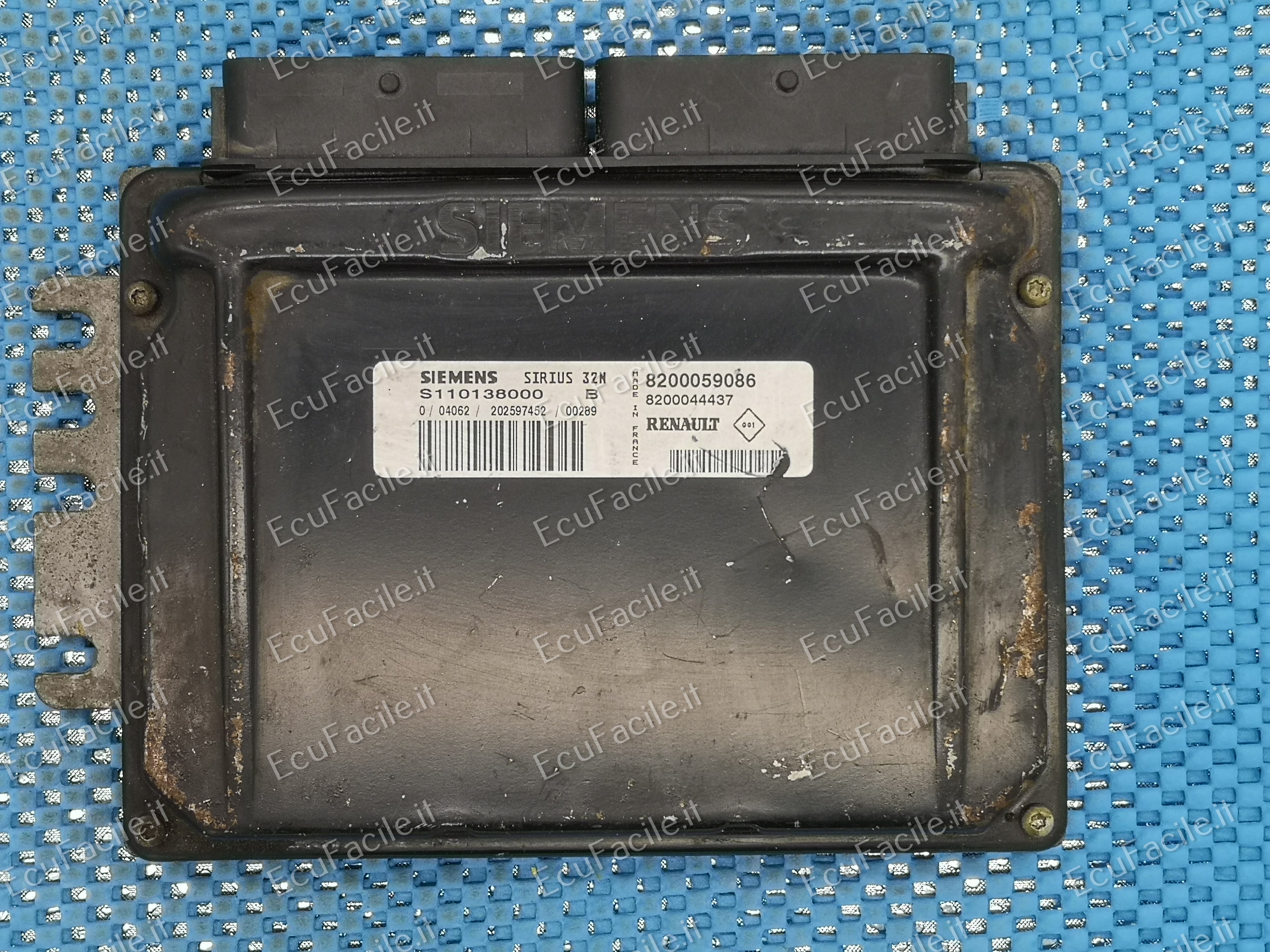 ECU RENAULT 1.6 S110138000B 8200059086 8200044437 SIRIUS 32N