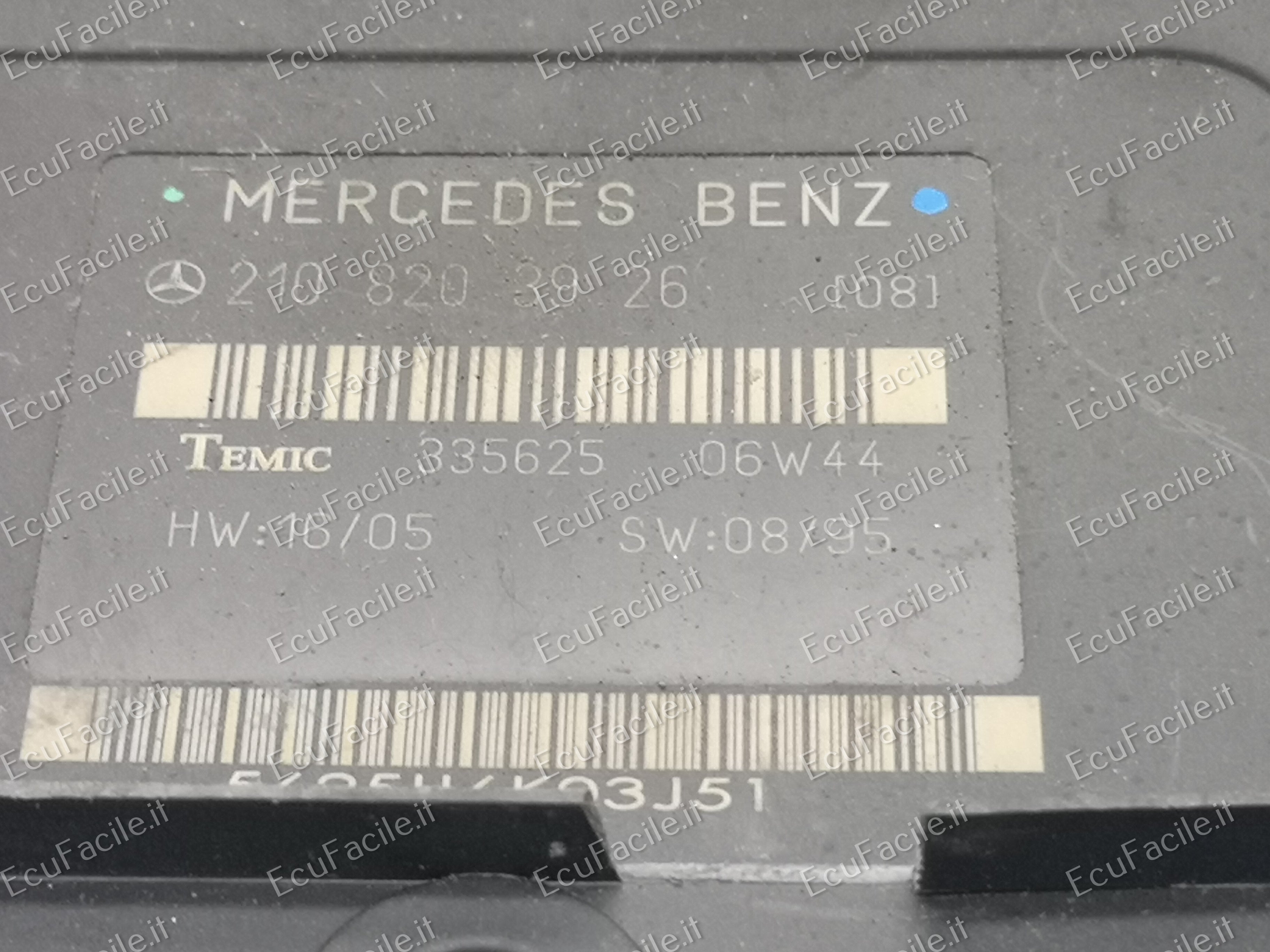 ECU Mercedes w210 e-class comfort modulo 2108203926 temic 335625