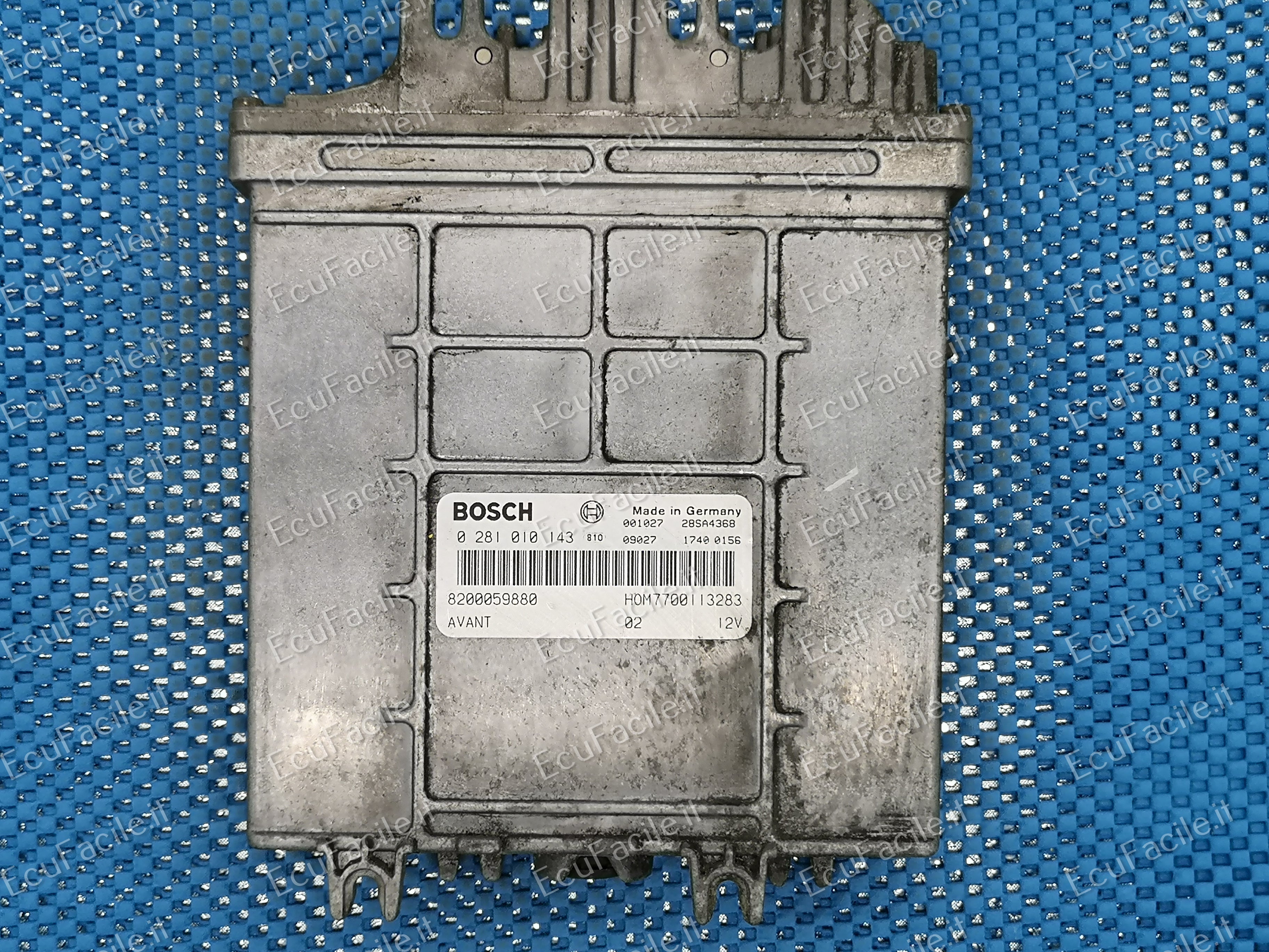 ECU ENGINE CONTROLLER RENAULT ESPACE 1.9 TDI BOSCH 0281010143 7700114659 HOM7700113283, HOM 7700113283