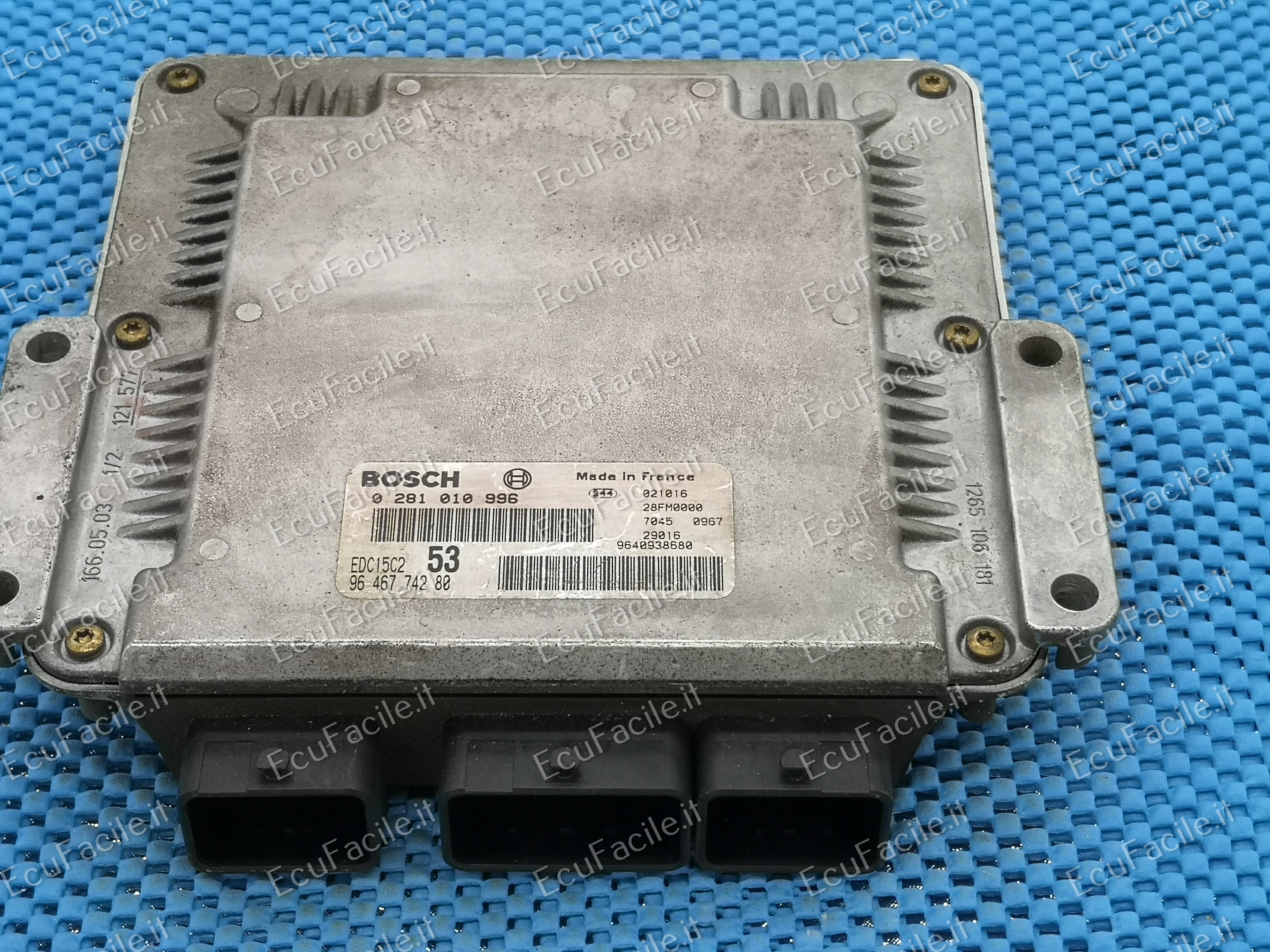 ECU PEUGEOT CITROEN 2.0 HDI 0281010996 9646774280 EDC15C2 53