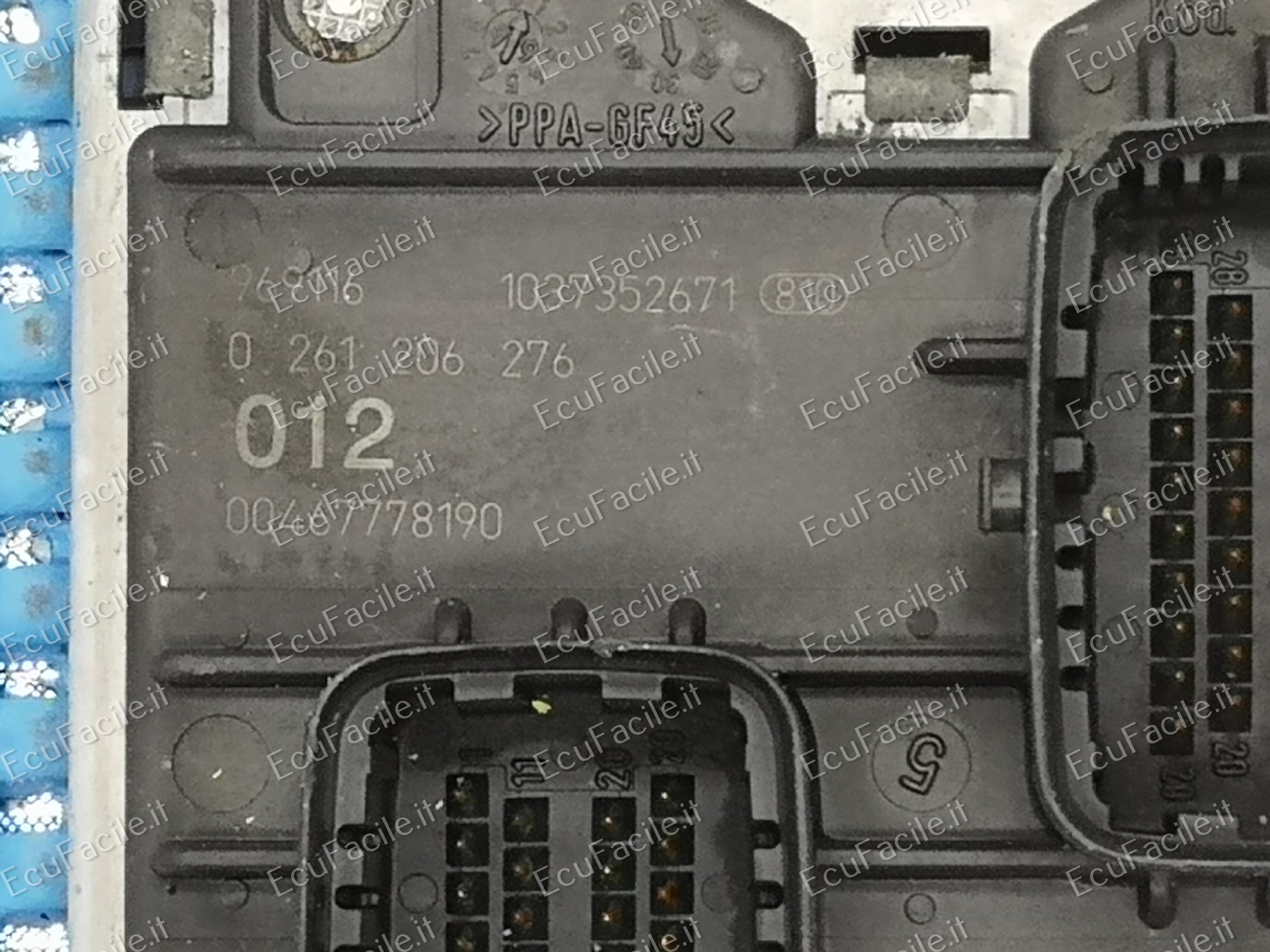 ECU FIAT BRAVA 1.2 BOSCH 0261206276 00468004220 M 1.5.5