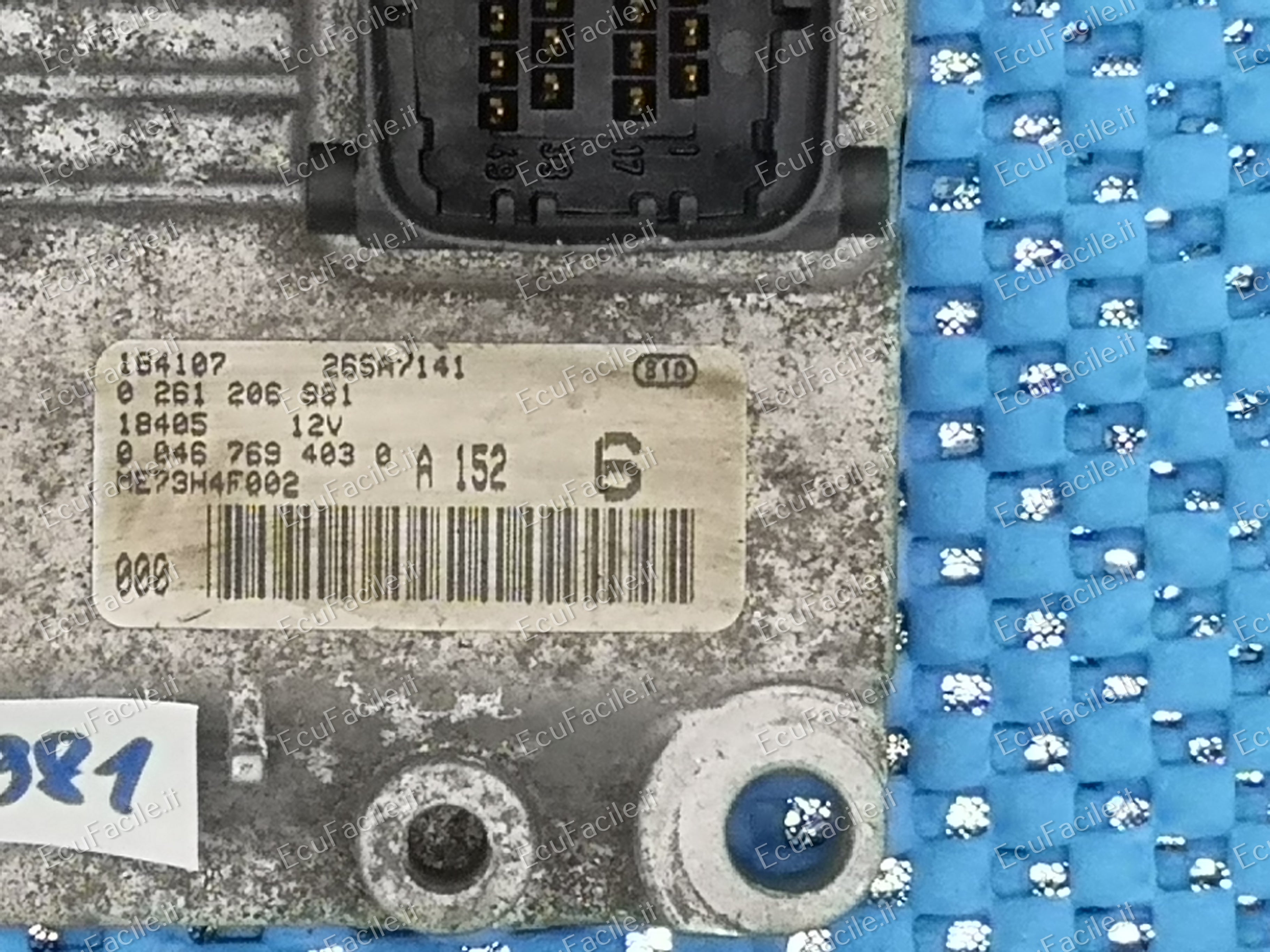 FIAT PUNTO 1.2 BOSCH 0261206981 46769403 ME73H4 F002 PRONTA