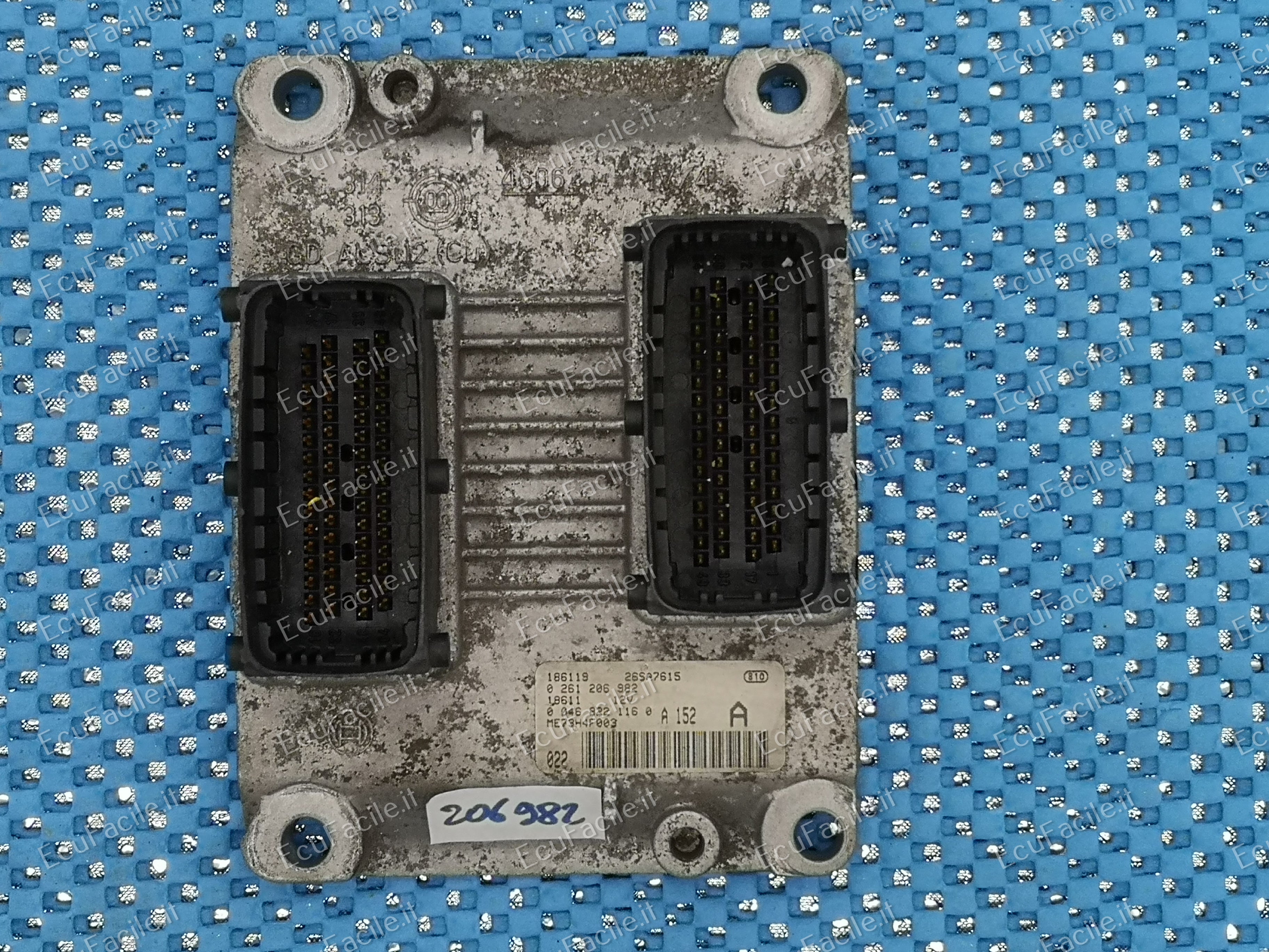 Ecu FIAT PUNTO 2 1.2 16V 99 > 03 0261206982 00468221160 ME7.3H4