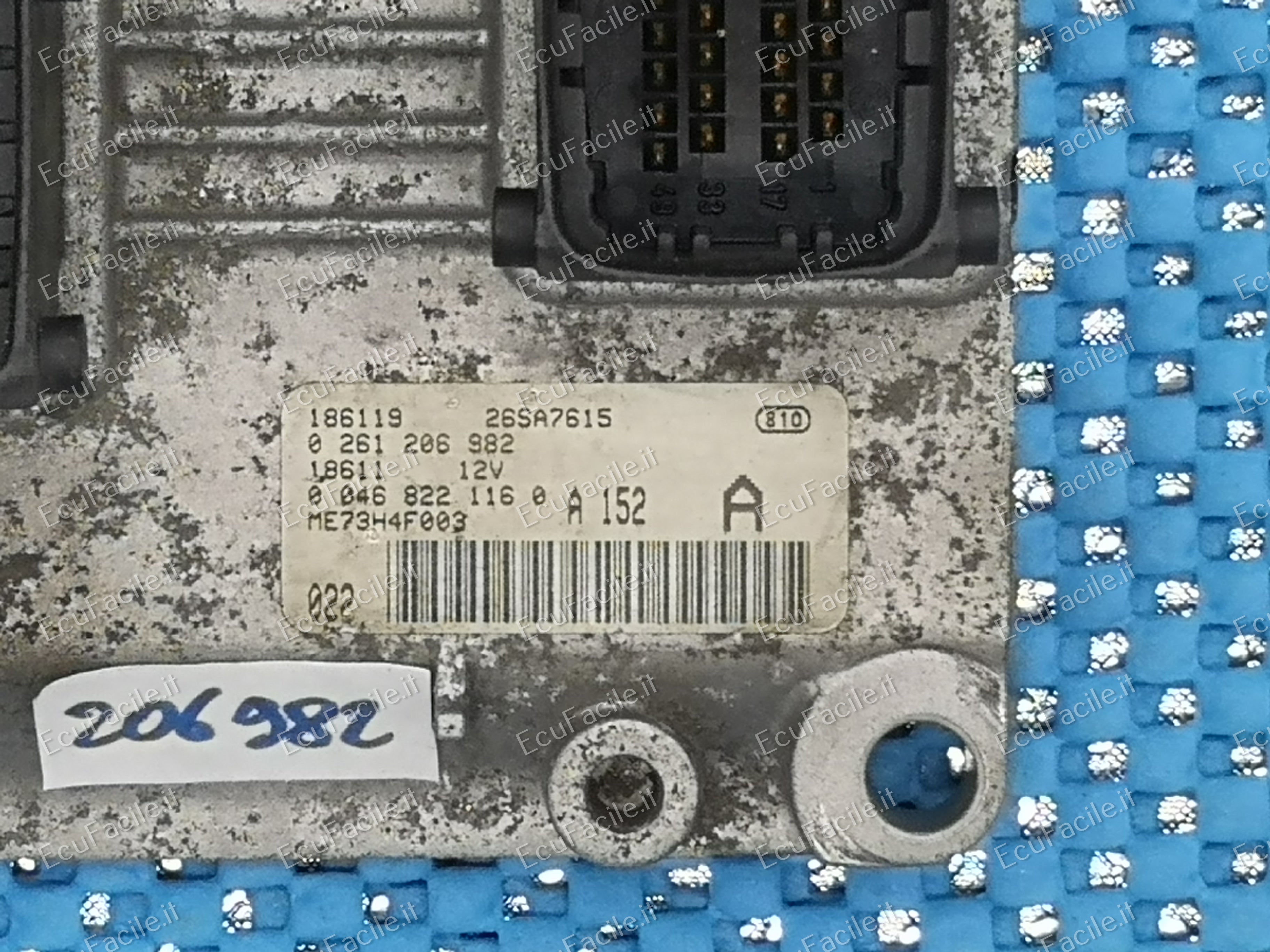 Ecu FIAT PUNTO 2 1.2 16V 99 > 03 0261206982 00468221160 ME7.3H4