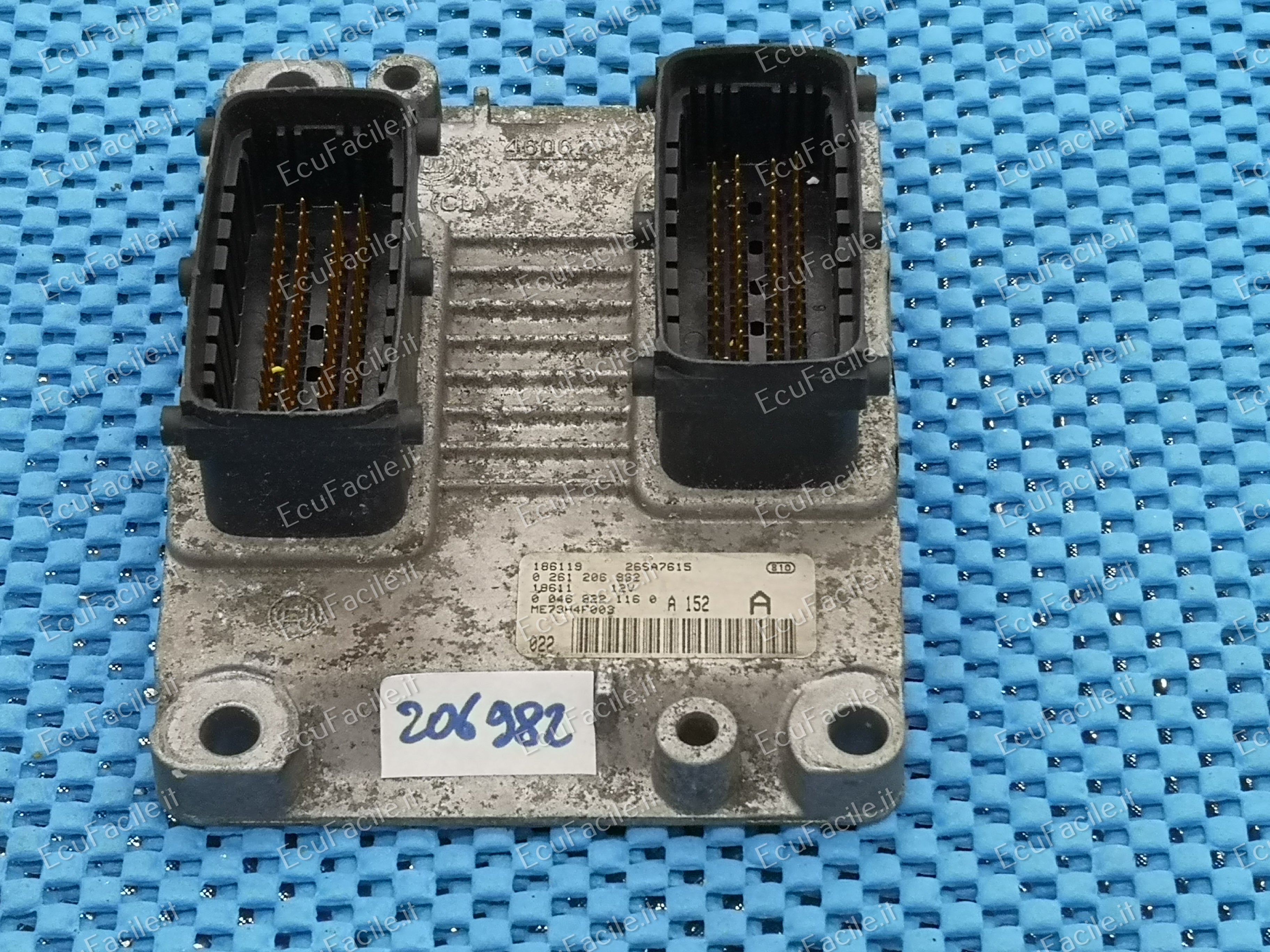 Ecu FIAT PUNTO 2 1.2 16V 99 > 03 0261206982 00468221160 ME7.3H4