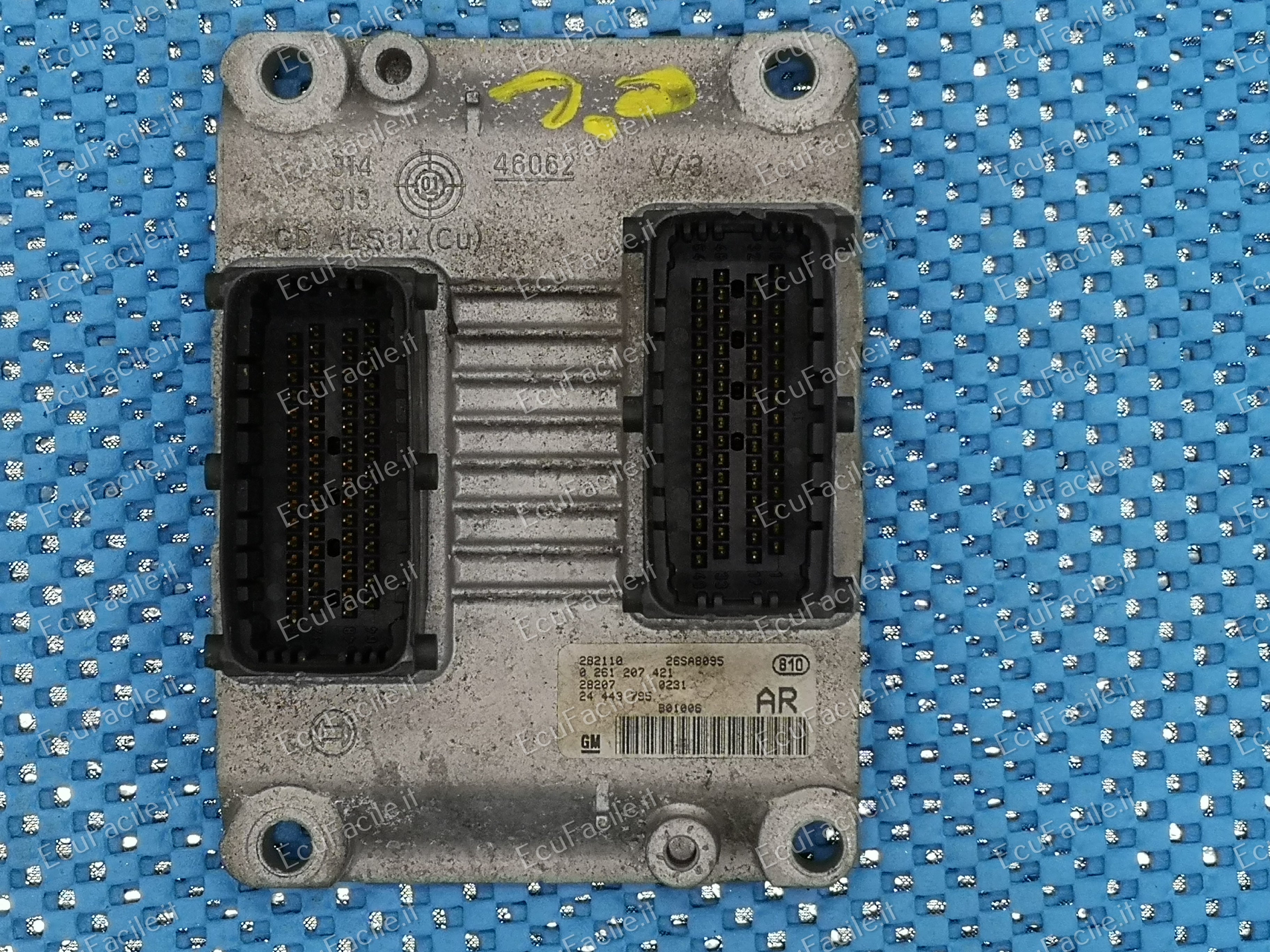 ECU MOTORE BOSCH 0261207421 OPEL 24443795 ME 7.6 H4