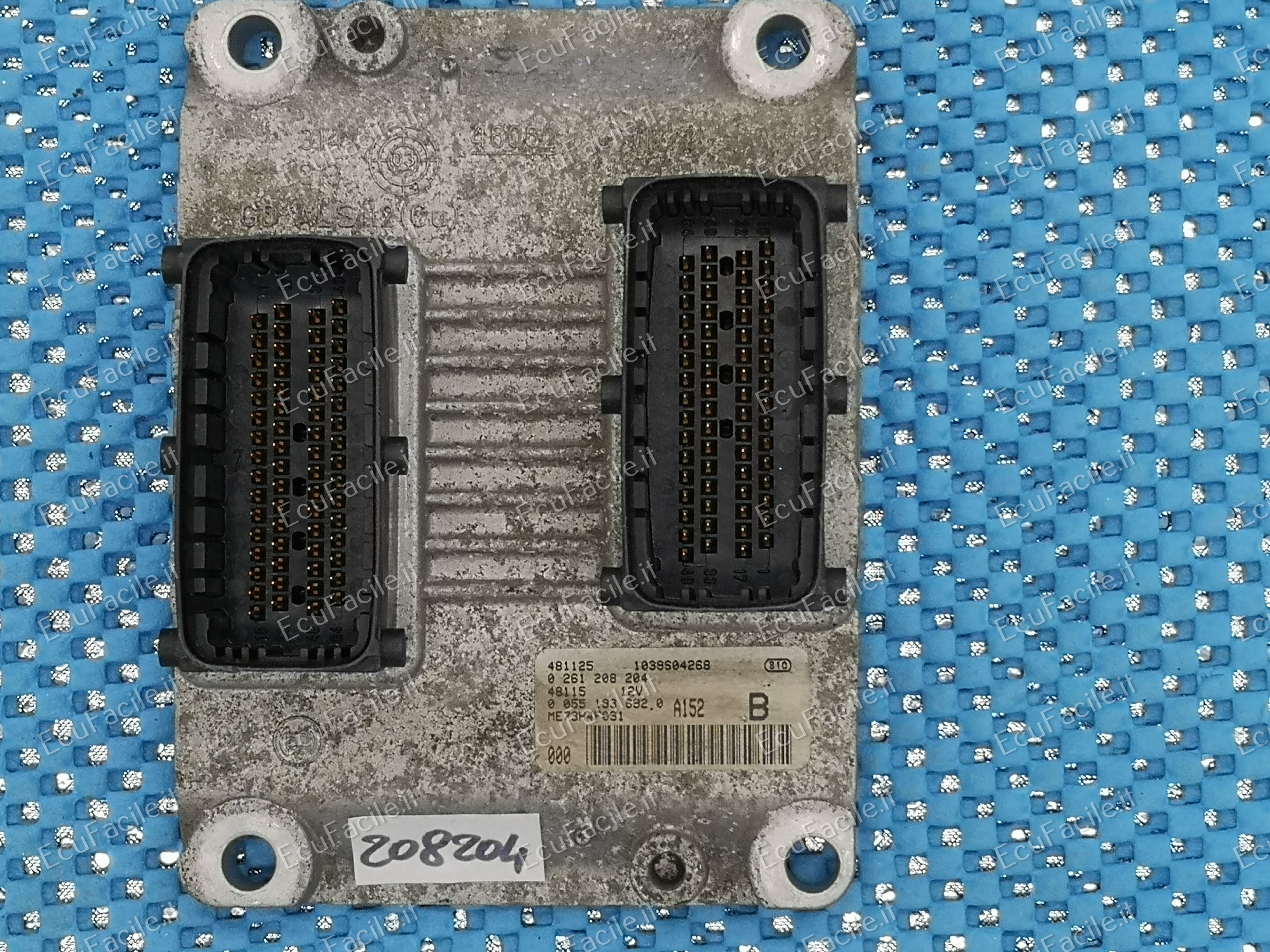 ECU FIAT STILO 1.4 16V 0261208204 00552088500 A152 B ME7.3.H4