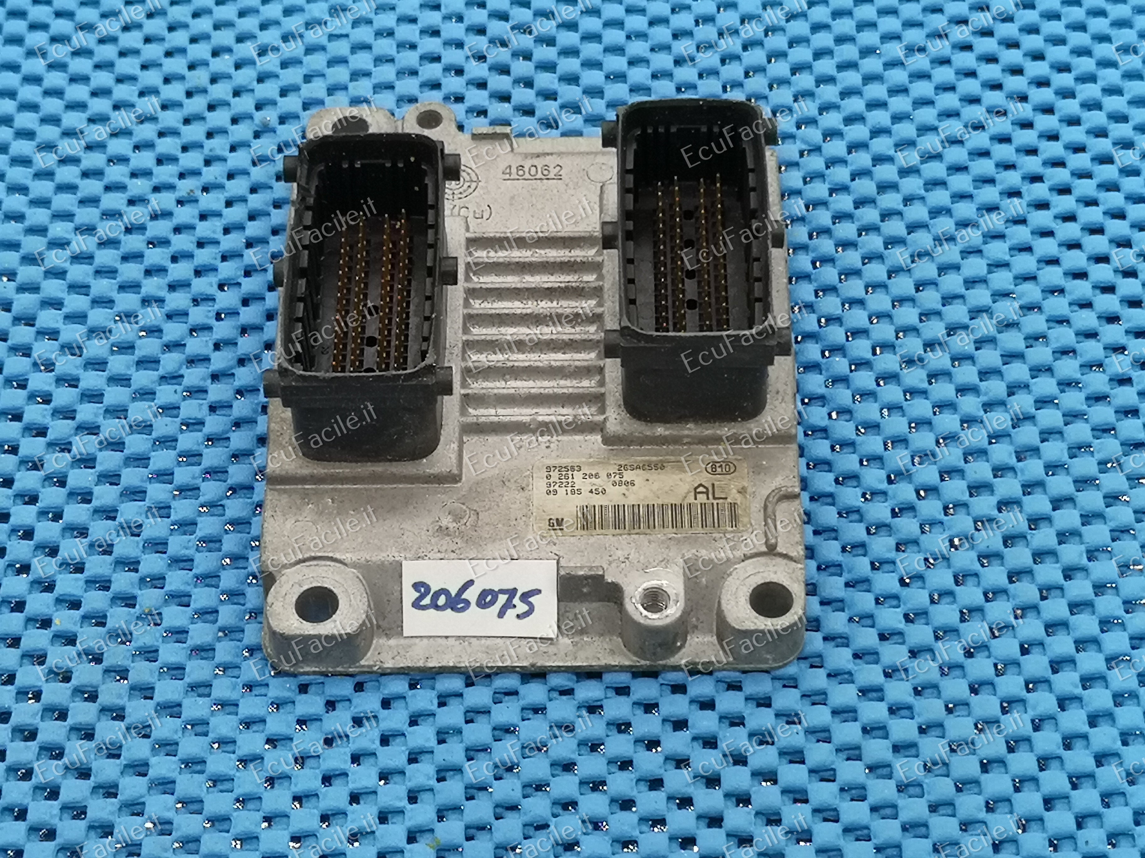 ECU CENTRALINA OPEL CORSA 1.2 12V 0261206075 09185450