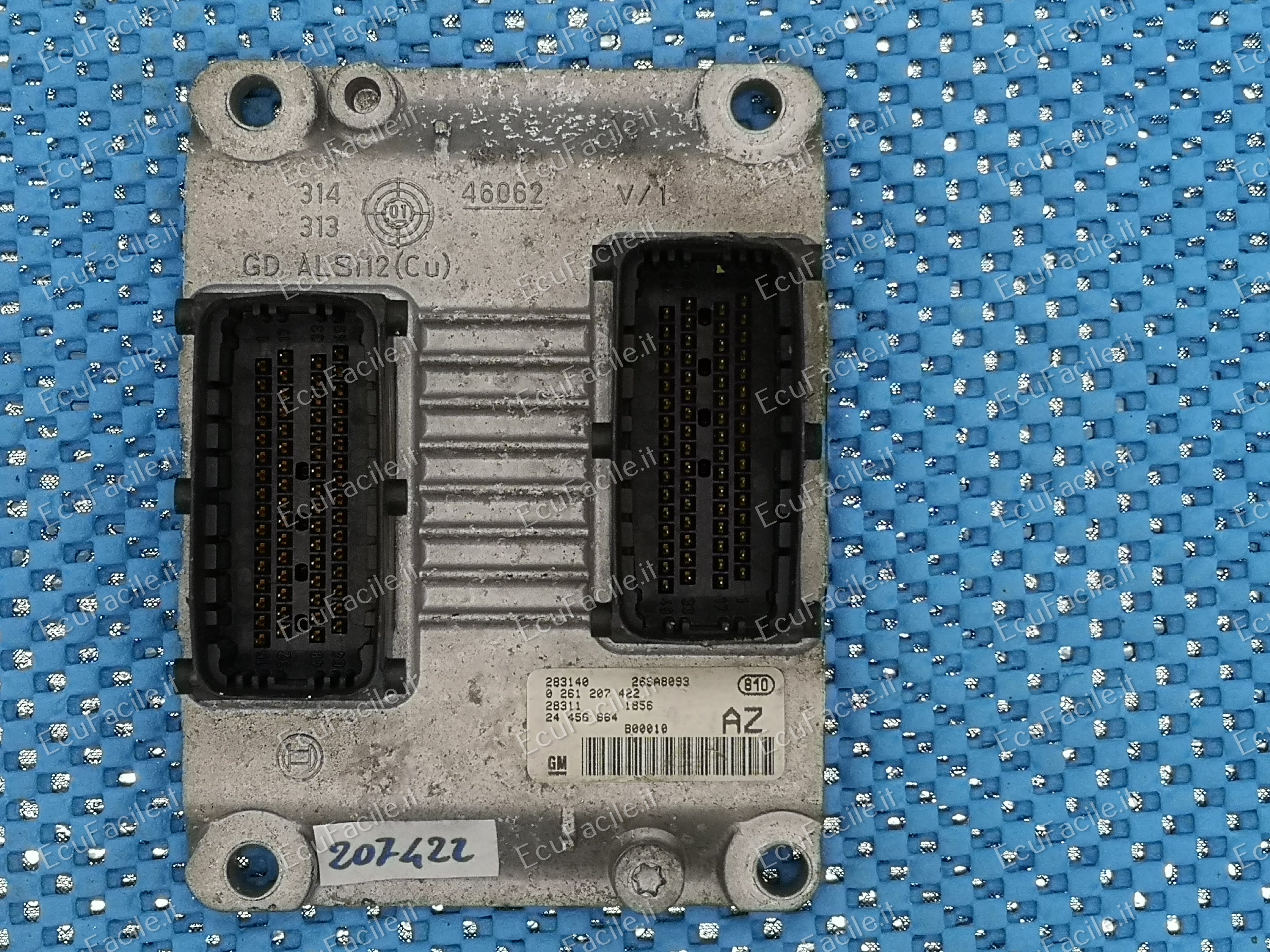 ECU BOSCH 0261207422 24456864 ME 7.6 H4 OPEL AGILA 1.0 12V.