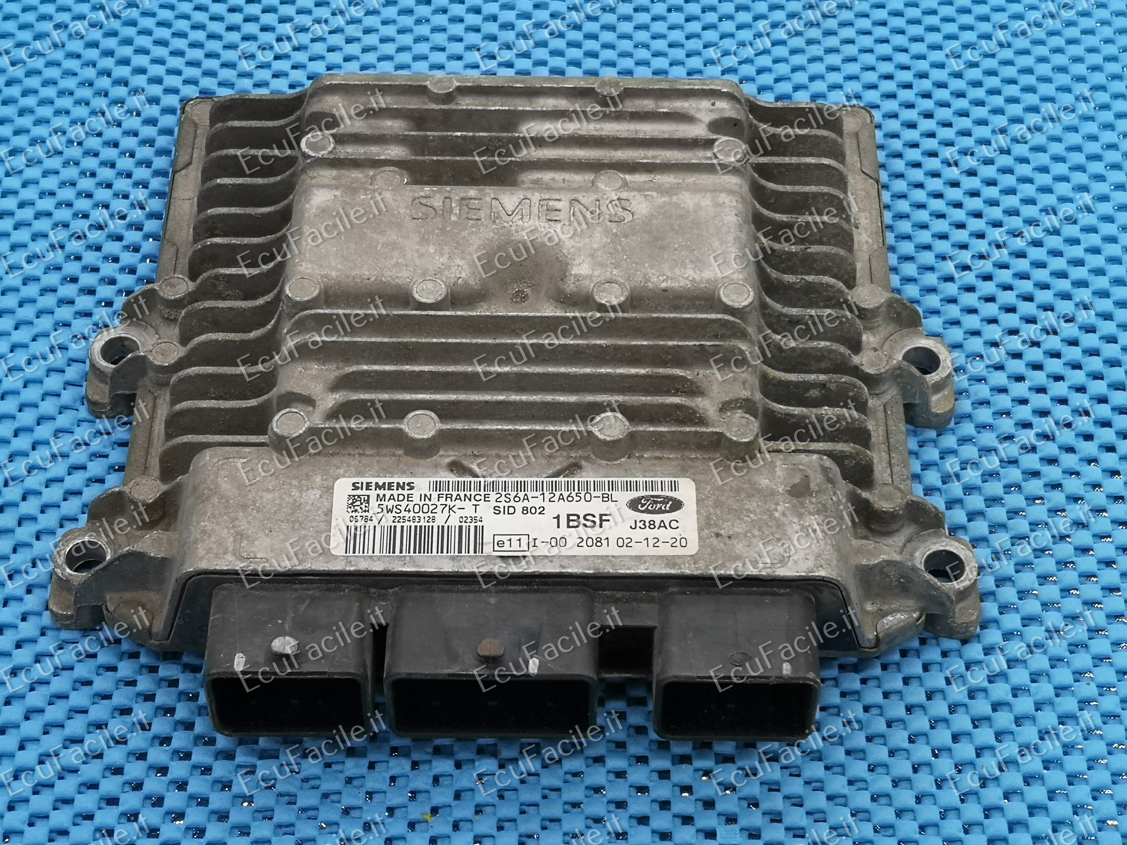 Ecu FORD FIESTA 1.4 TDCI 5WS40027K- T 2S6A-12A650-BL SID802
