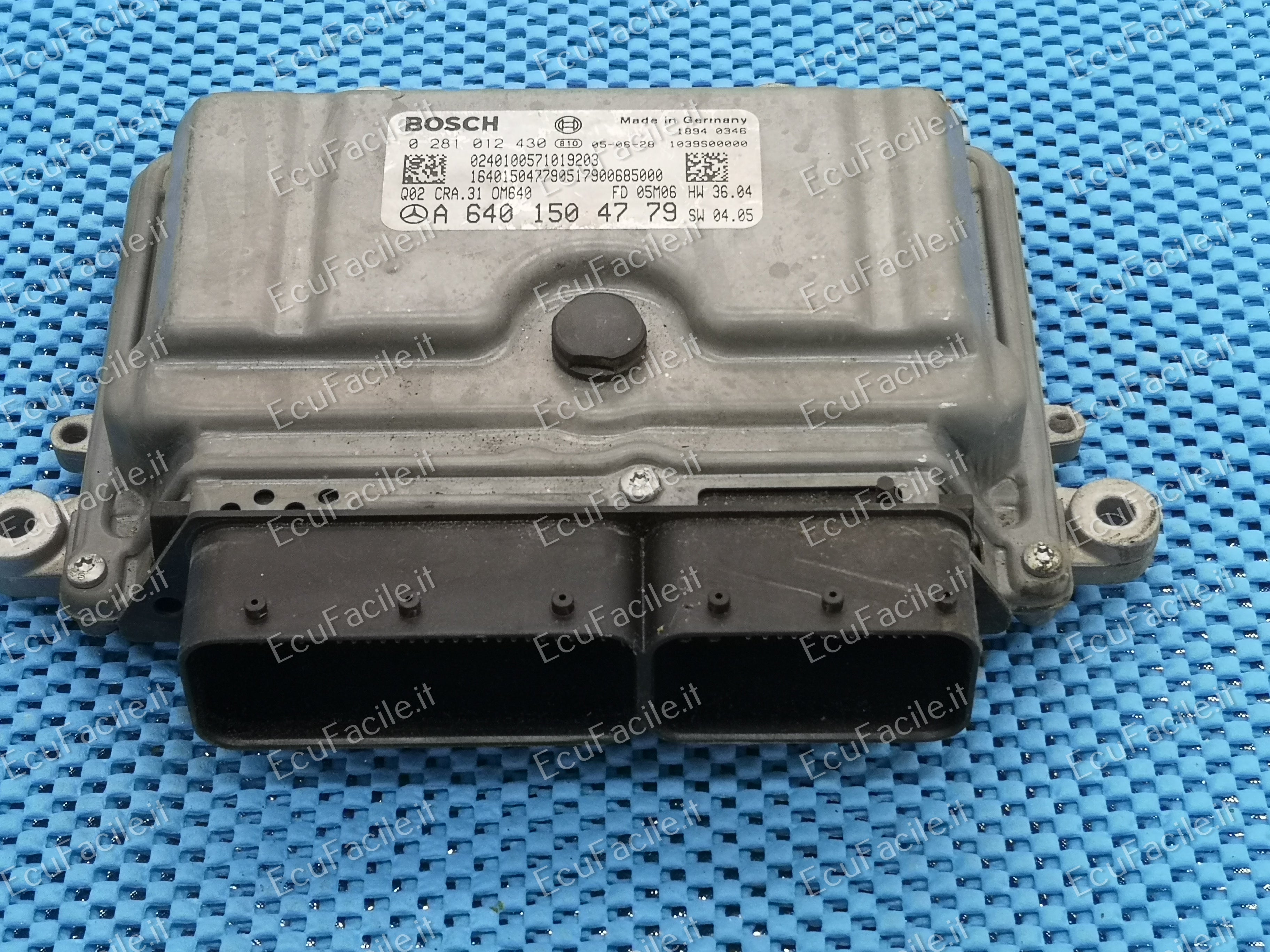 ECU MERCEDES A-CLASS A160 2.0 CDI 0281012430 A6401504779