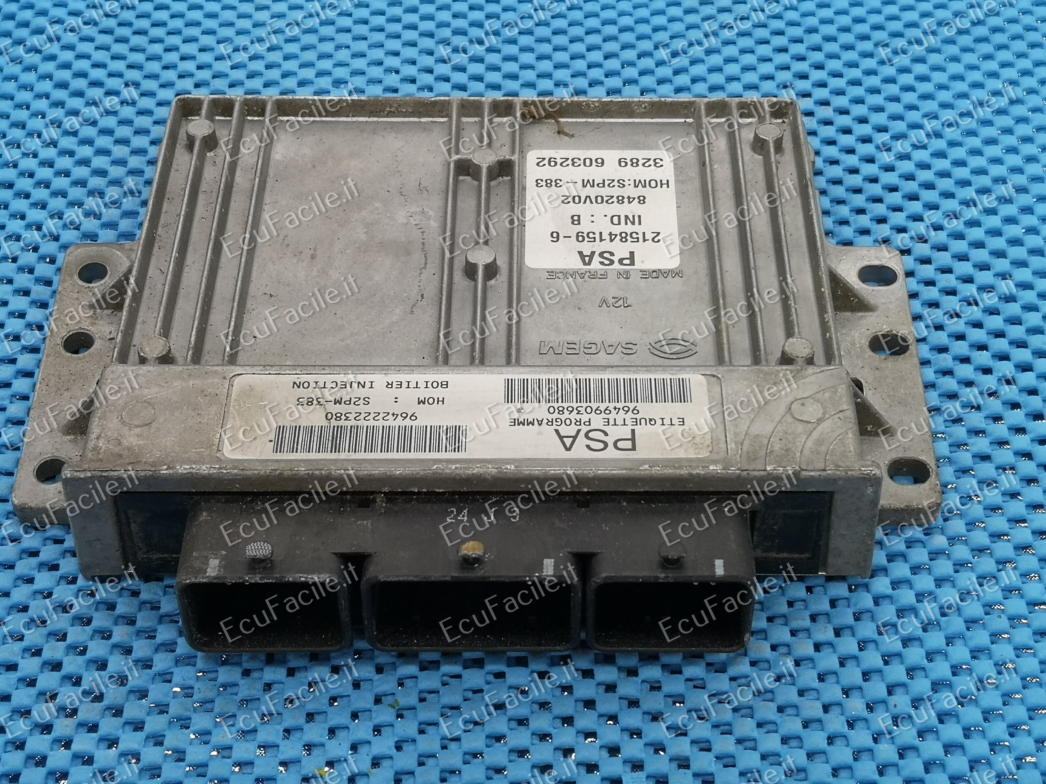 ECU CITROEN C3 9649903680 9642222380 21584159-6 S2PM-383