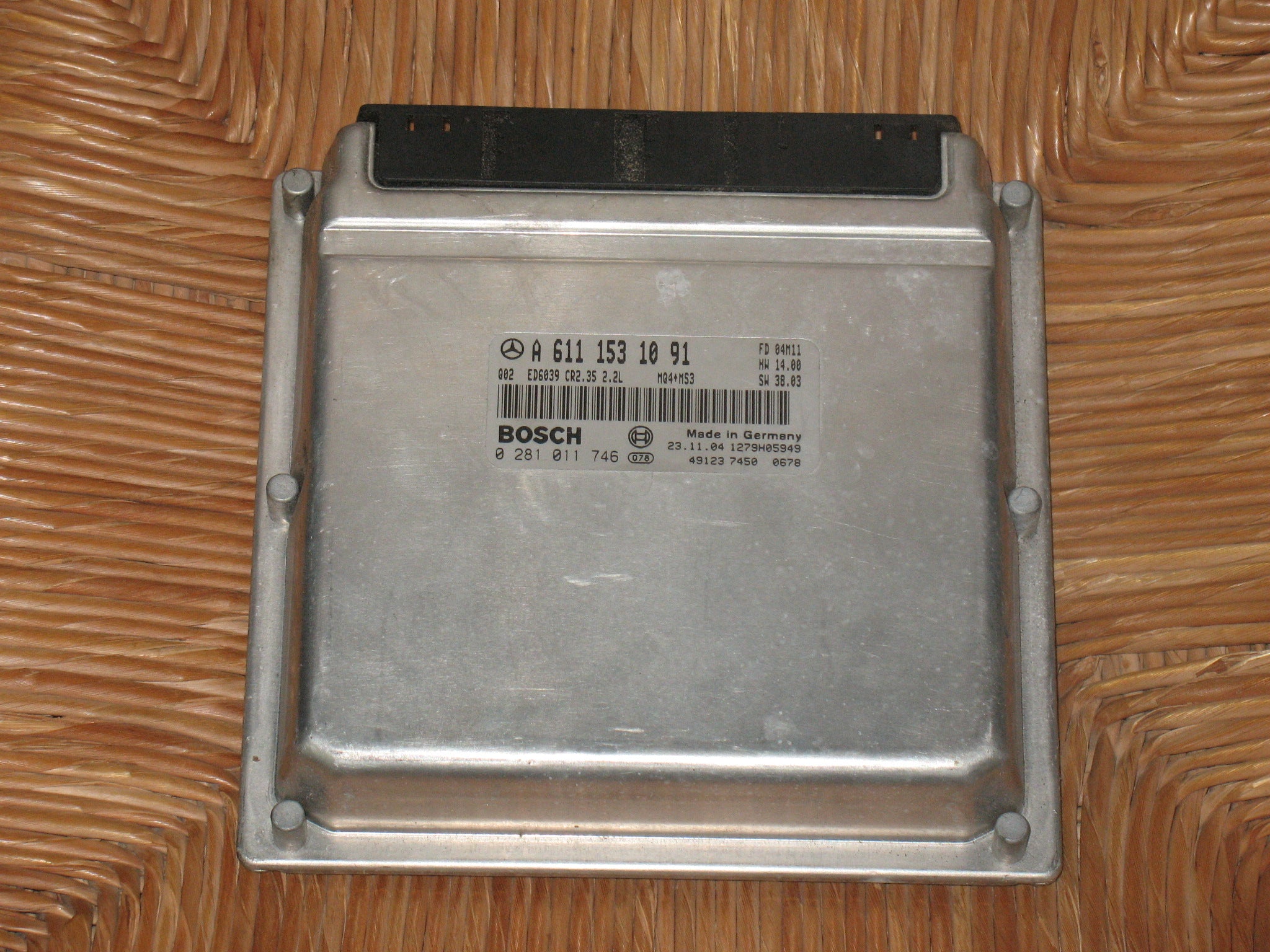 ECU MERCEDES SPRINTER 2.2 CDI 0281011746 A6111531091 CR2.35 EDC 15C6-4.35