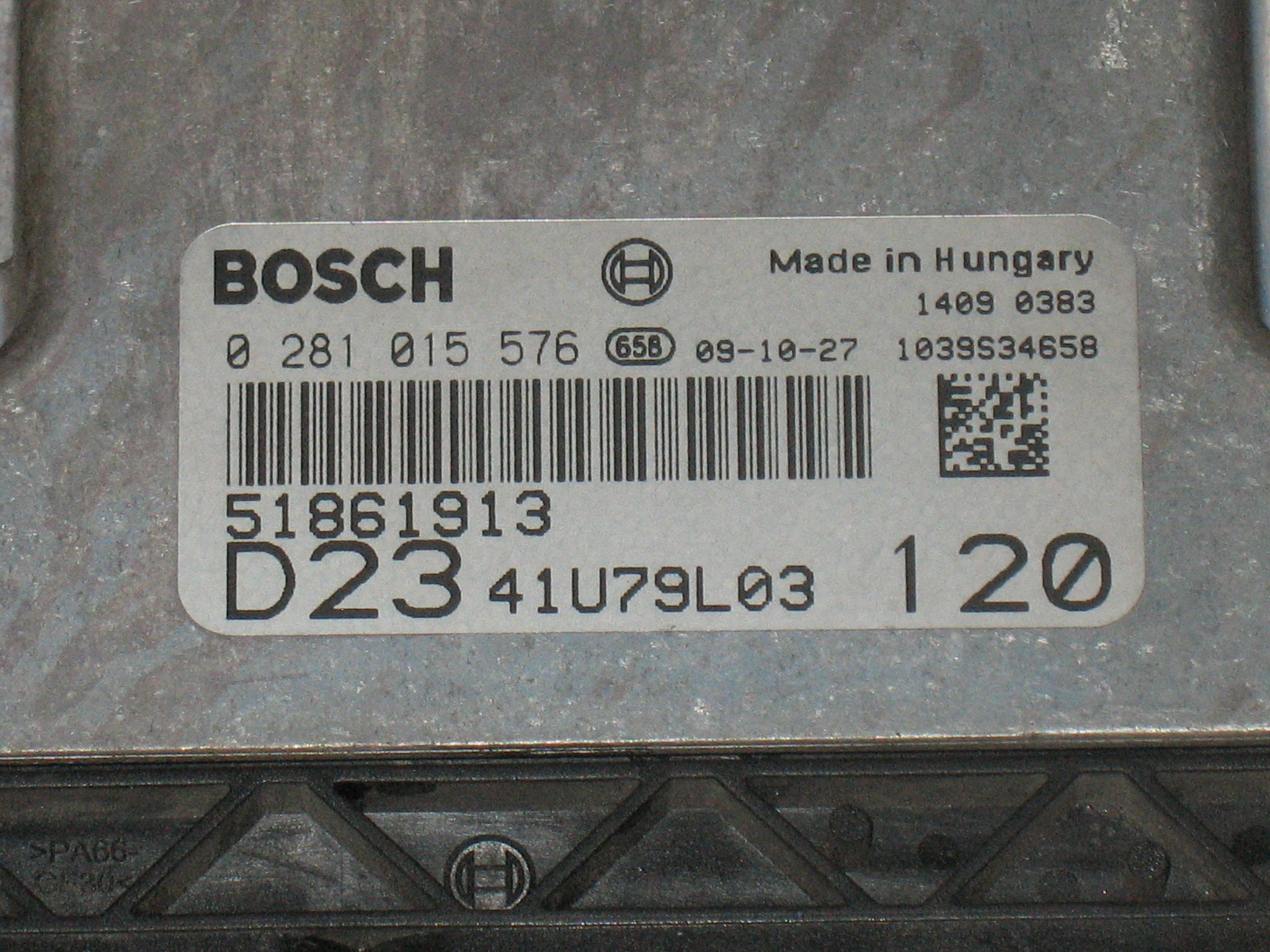 ECU FIAT DUCATO 2.3 JTD 0281015576 51861913 EDC 16C39-5.A7