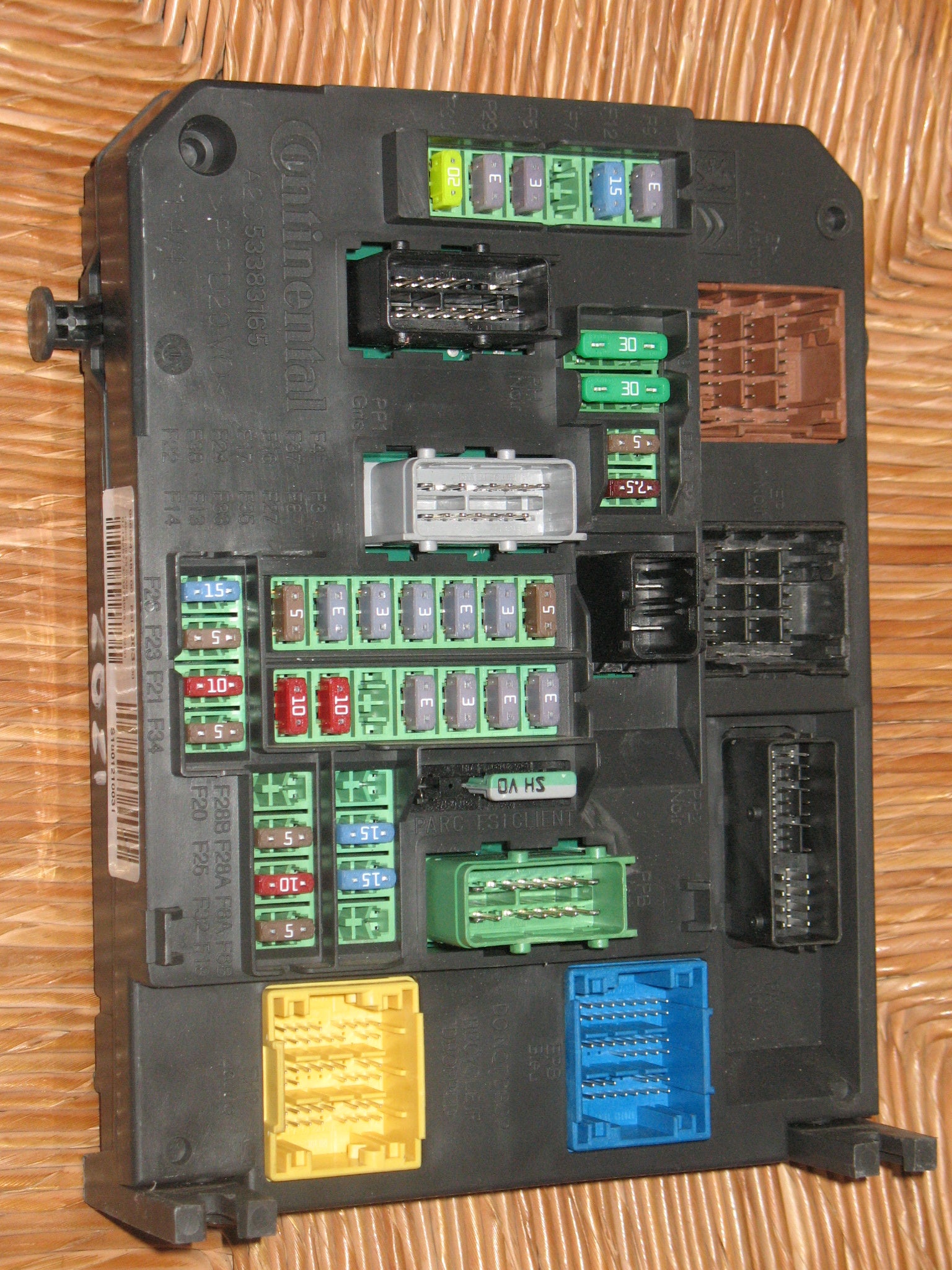 BSI Fuse Box Peugeot 308, 208, 207, 307 96655474800 96 655 474 80 00 S180121003I S180121003 I BSI-Q03-00 A2C53383165
