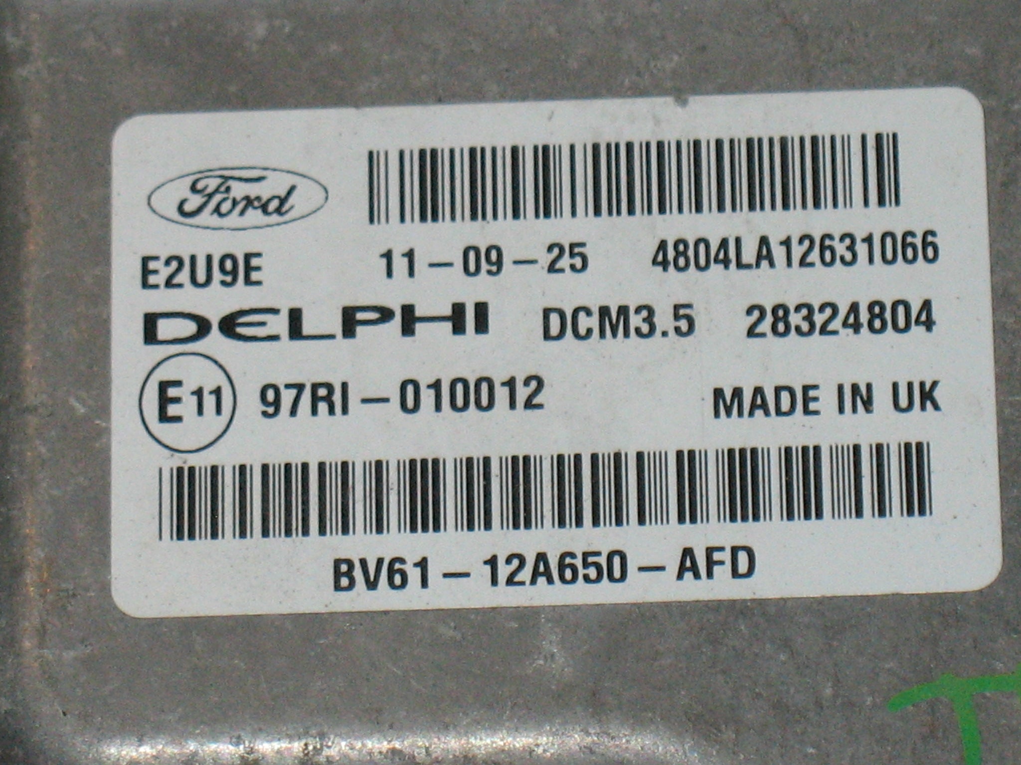 ECU FORD FOCUS BV61-12A650-AFD 28324804 BV61-12A650-AFD 28324804 DCM3.5