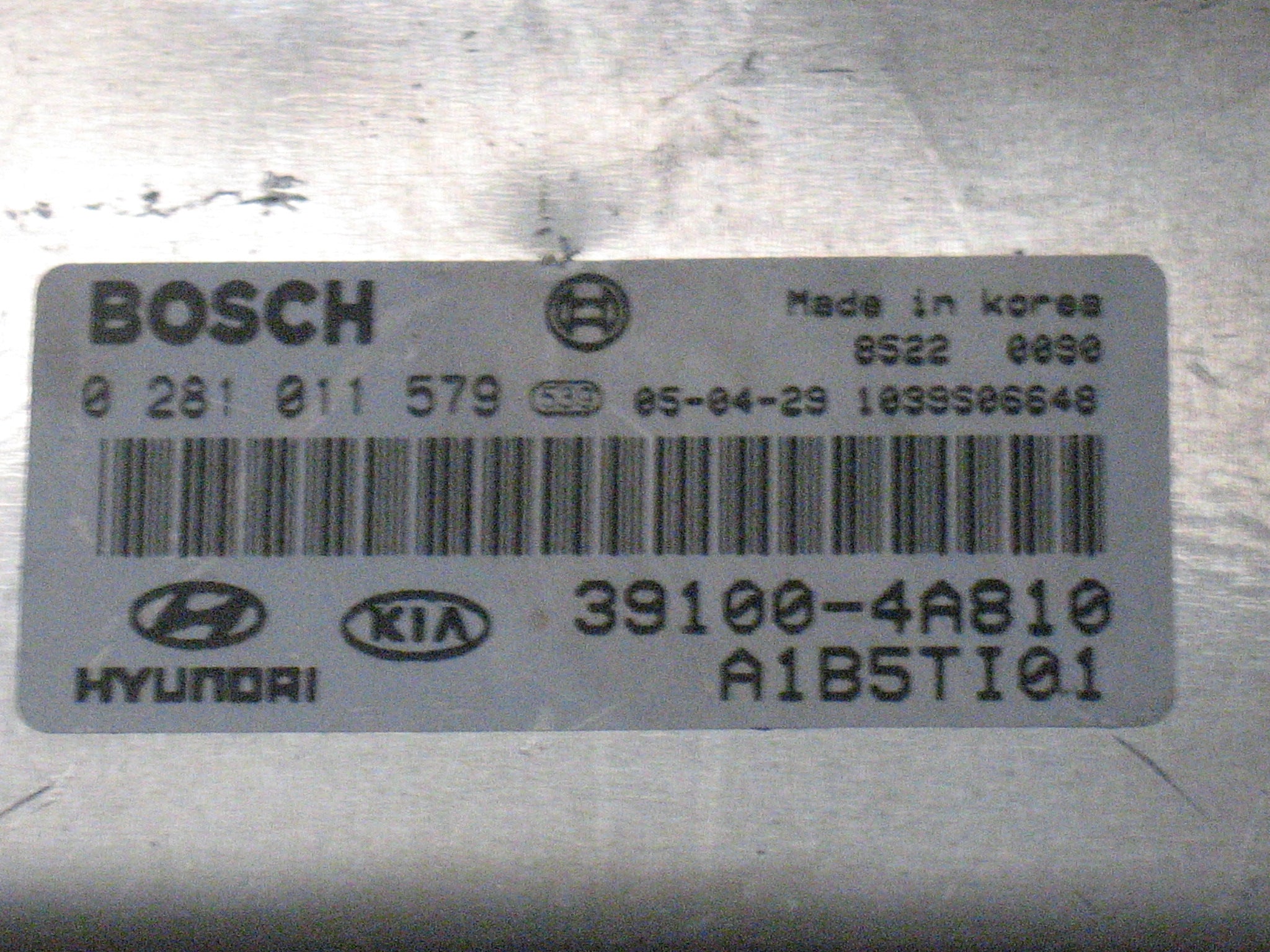 Centralina Motore Kia Sorento 2.5 CRDi BOSCH 0281011579 391004A810 A1B5TI01