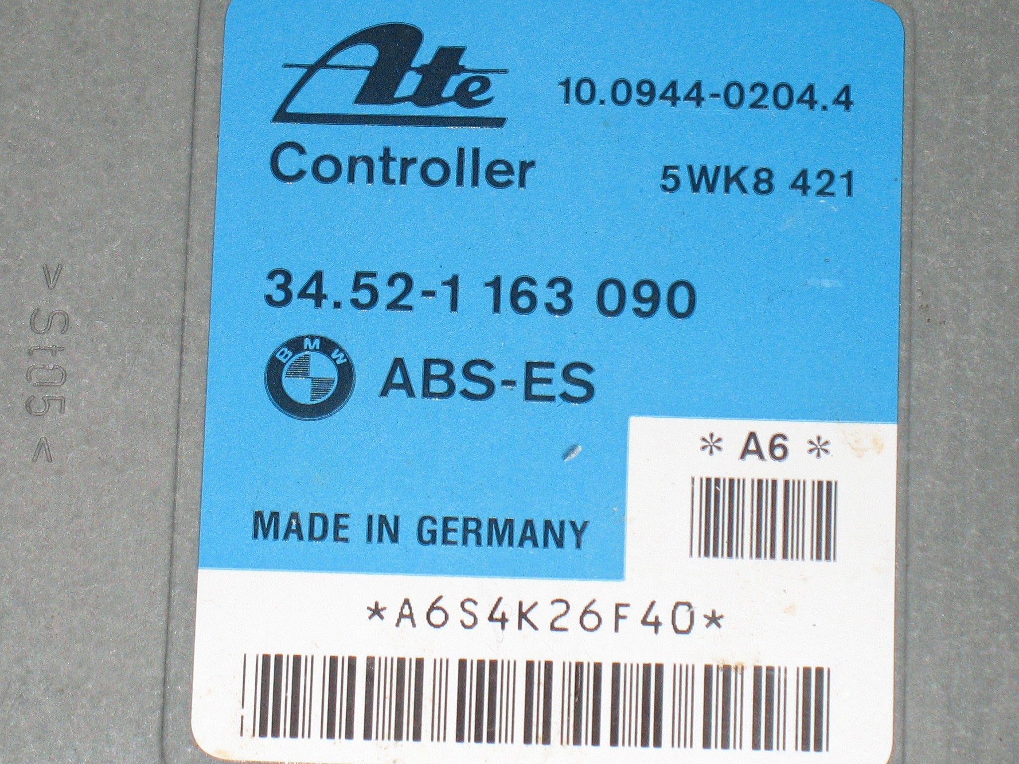 BMW 3 E36 Centralina 34521163090 34.52-1163090 10.0944-0204.4 34521163090 34.52-1163090