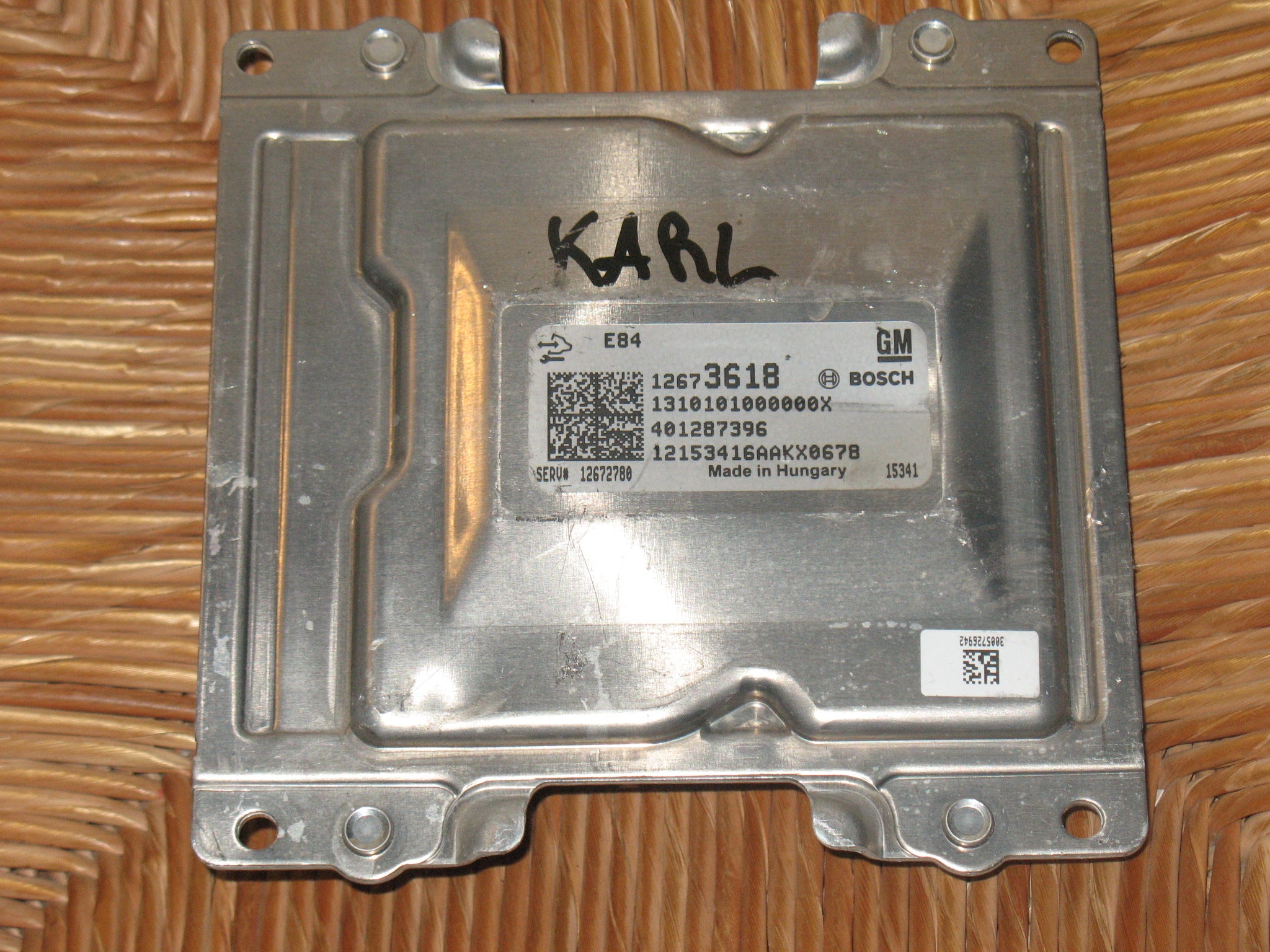 12673618 COMPUTER MOTOR Opel Karl Hatchback 5-drs 1.0 12V  B10XE Euro 6 2016 E84