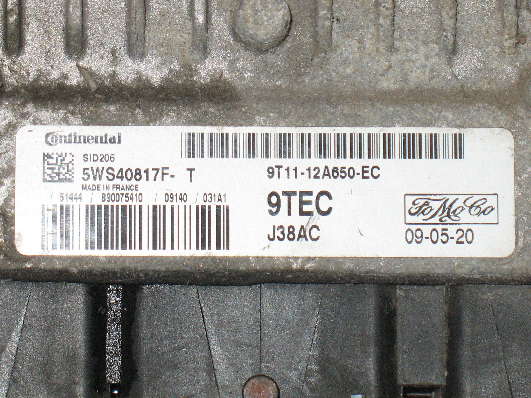 FORD 9T11 12A650 EC Continental 5WS40817FT 9TEC sid206