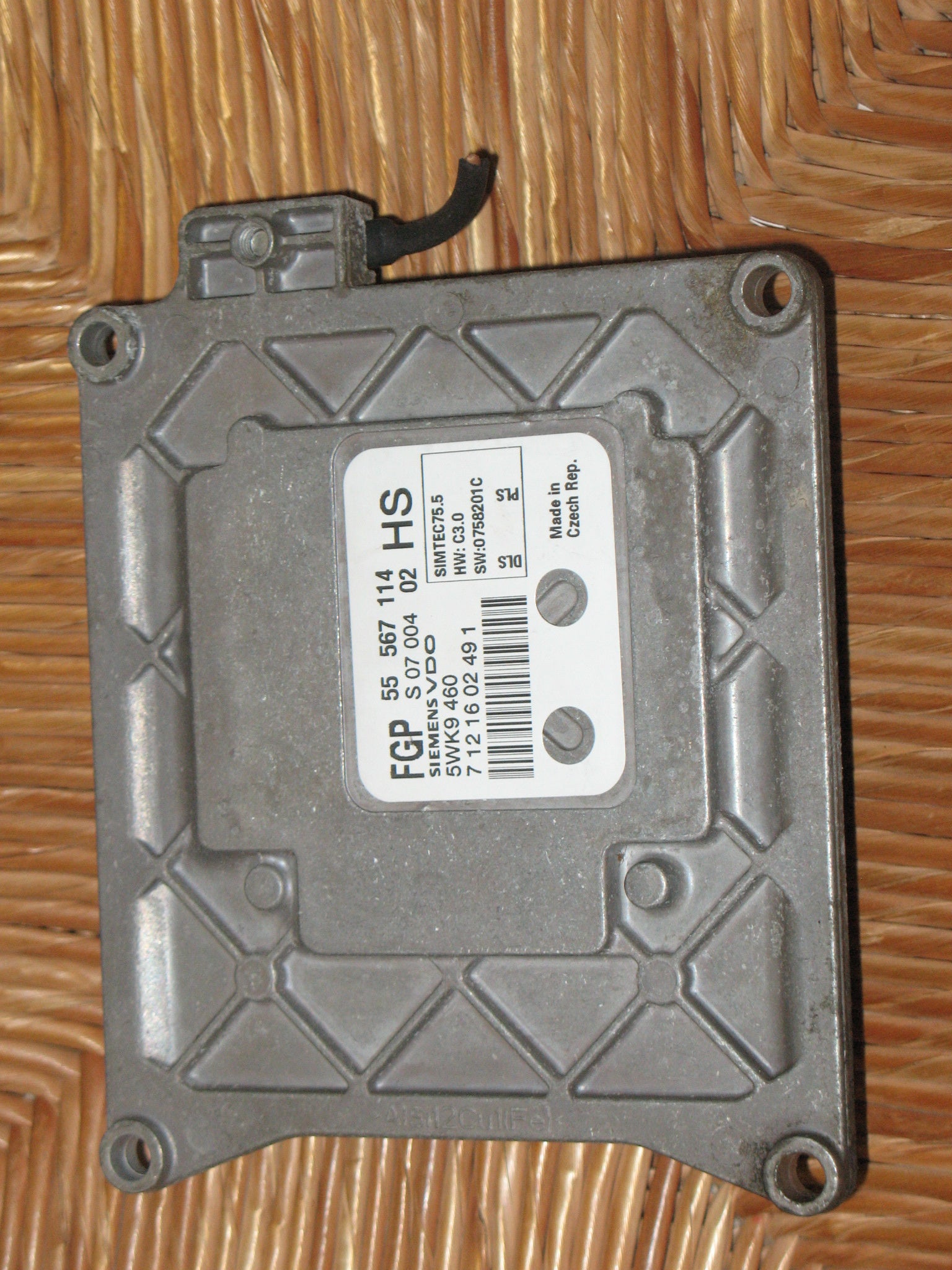 ECU 5WK9460 55567114 ASTRA H ZAFIRA 2008 8030609111 5WK9