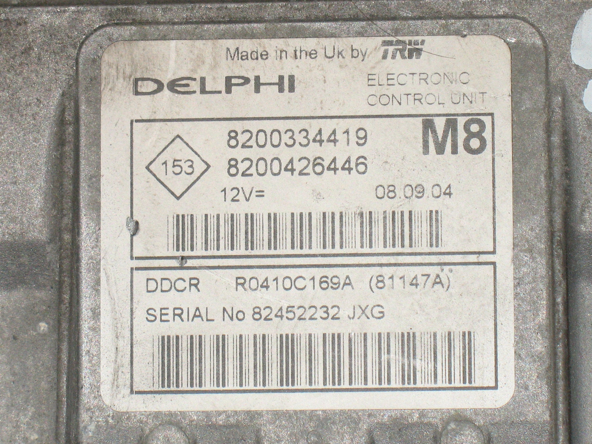 Centralina motore 8200334419 8200426446 Nissan Micra 1500 Diesel R0410C169A DDCR 81147A