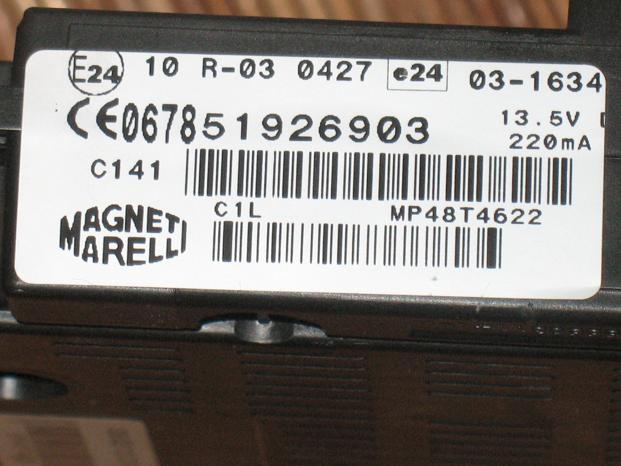 51926903 CENTRALINA COMFORT Blue&Me FIAT 500 1.2 51KW 3P B/GPL 5M (2012)