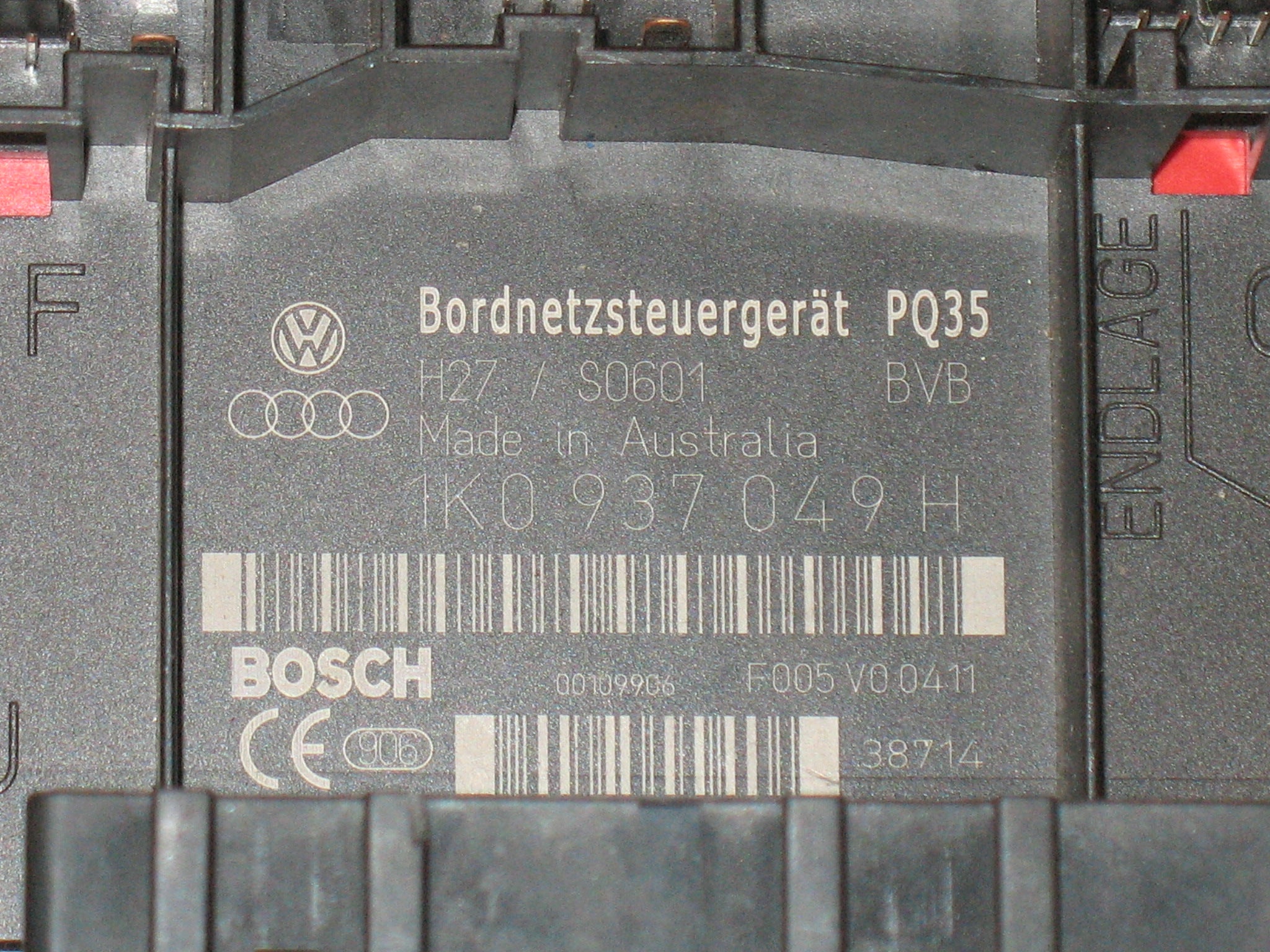 Volkswagen Caddy 04-08 Onboard Supply Control Unit 1k0937049h f005v00411