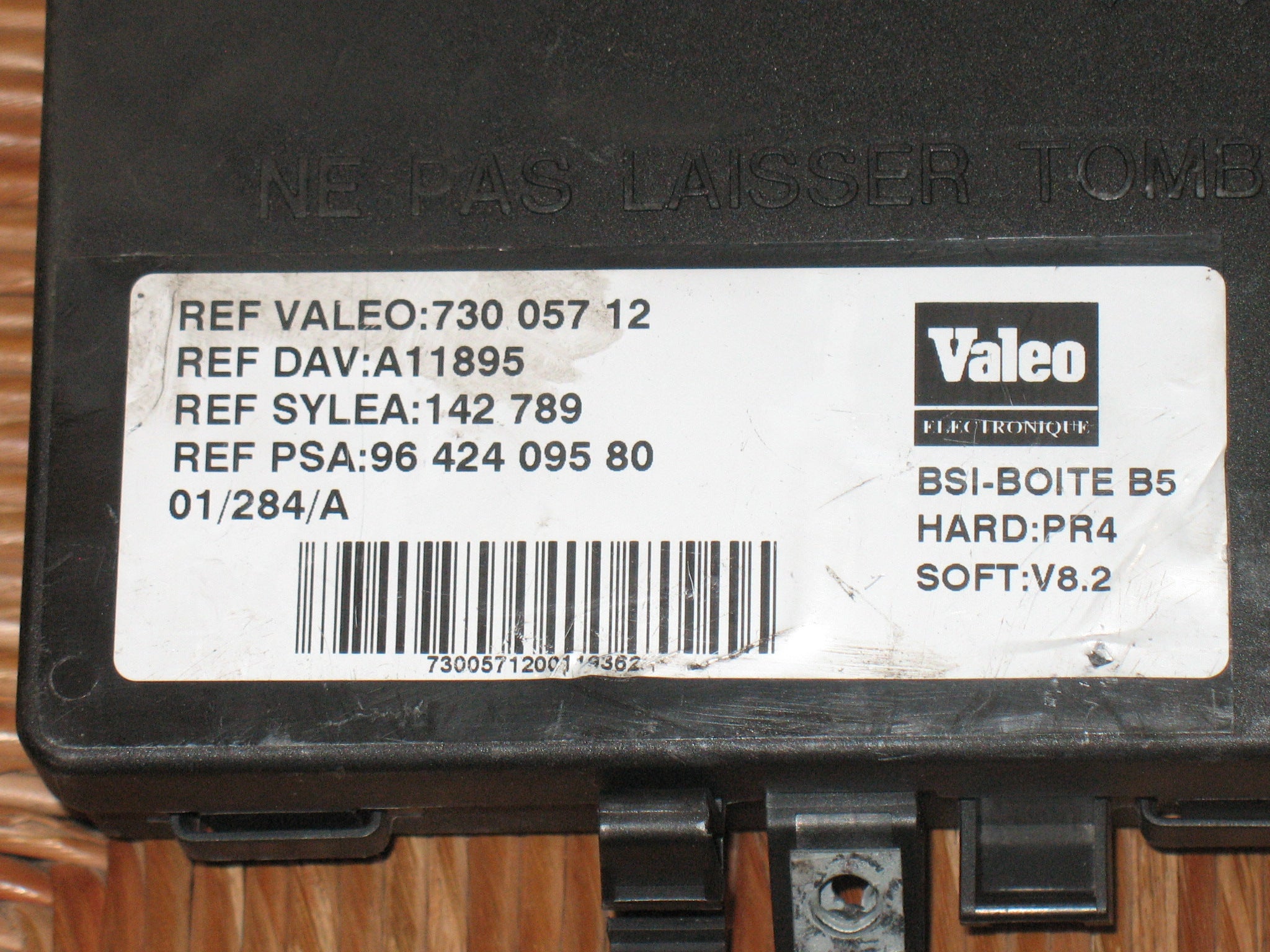 BODY 9642409580 XSARA PICASSO BSI Boite B5 VALEO 73005712