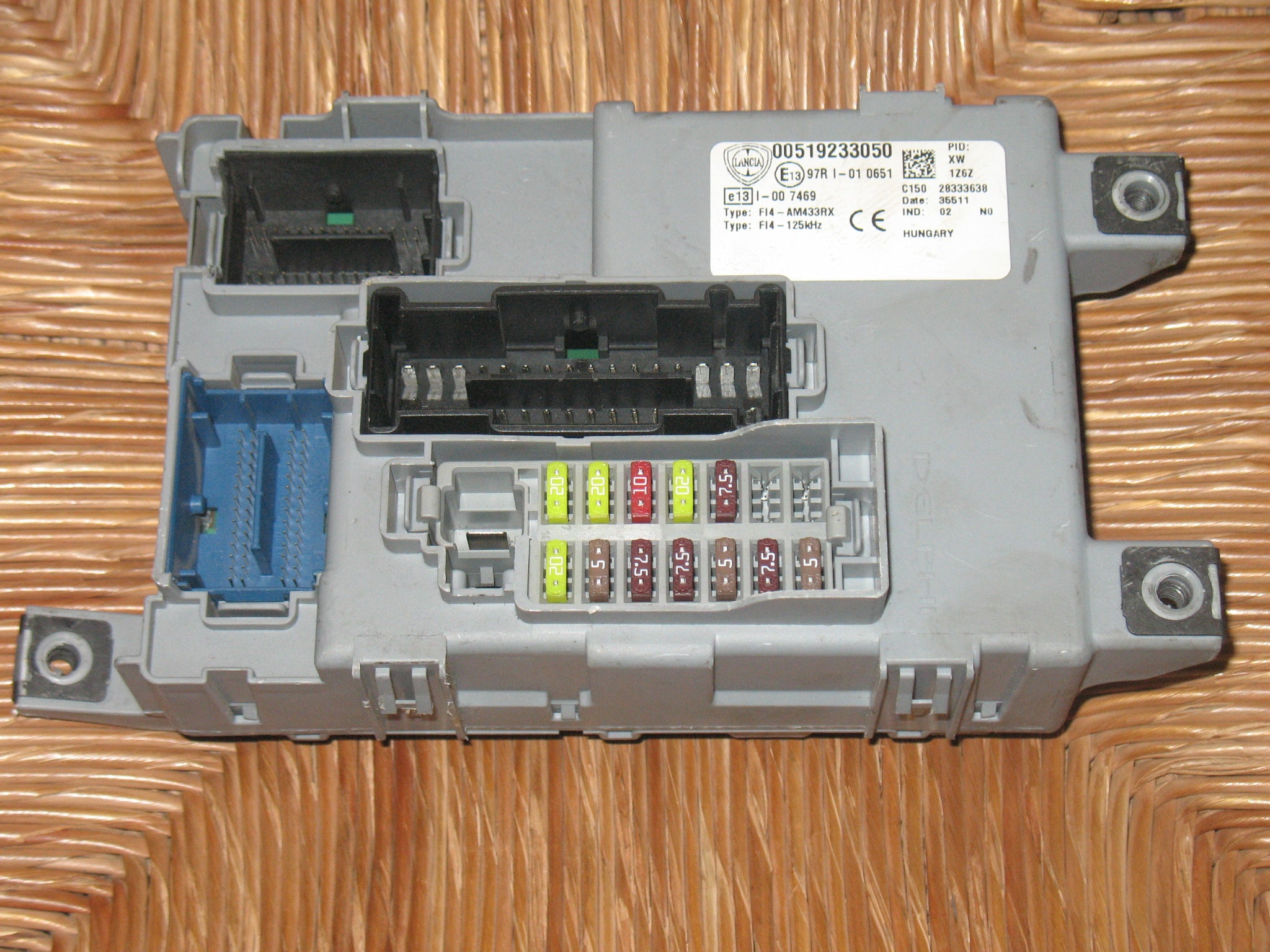 Body Computer Lancia Ypsilon 1.2 Benzina Anno 2014 Cod. 00519233050 5Wk45090