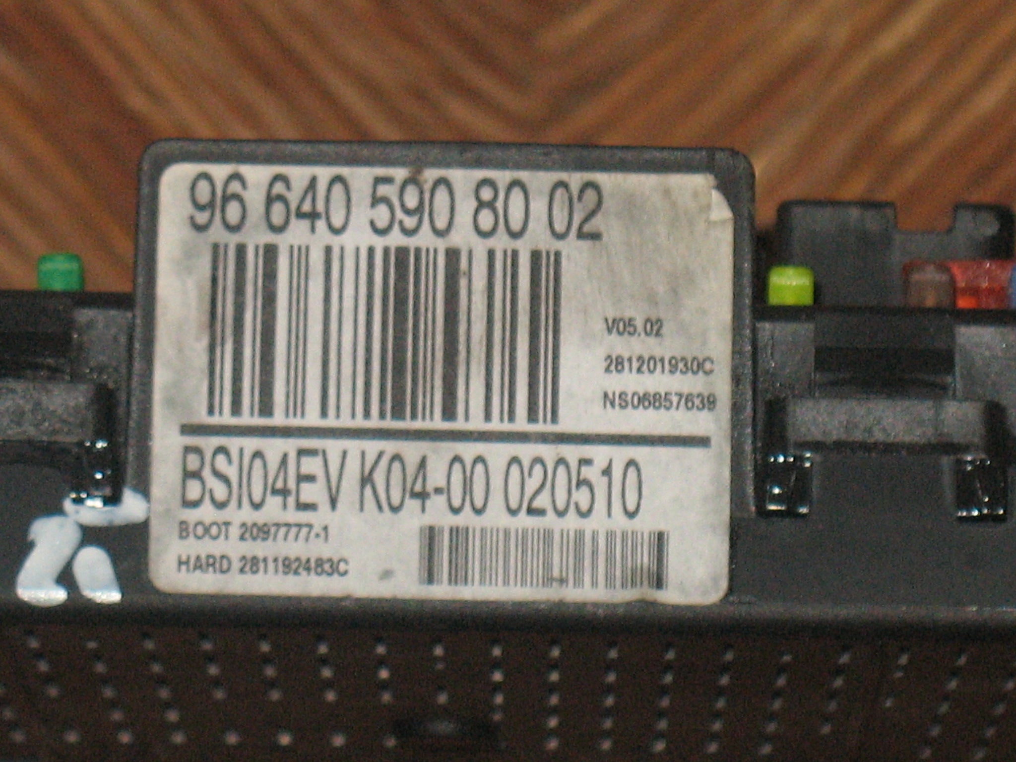 BSI CITROEN PEUGEOT 9664059080 966405908001 BSI04EV K04-00