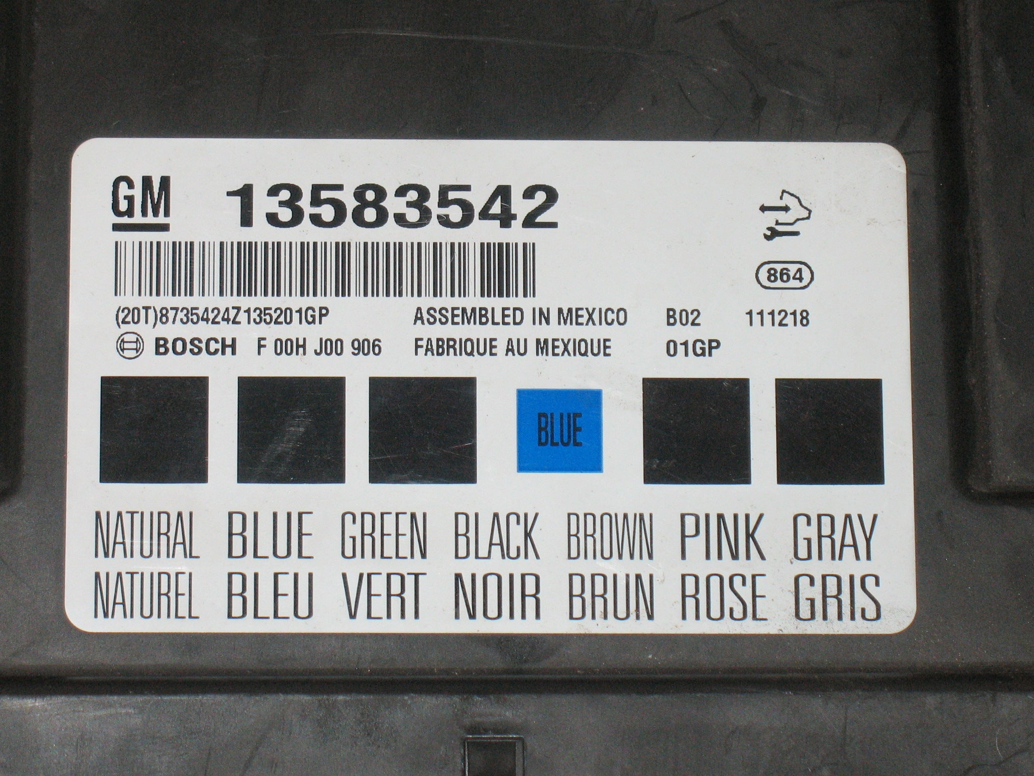 BODY CONTROL MODULE BCM OPEL INSIGNIA 2.0CDTI OEM 13583542 GM