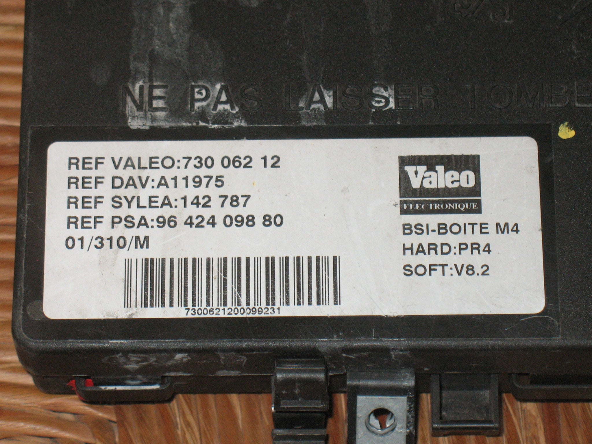 BSI SCATOLA Fusibili Citroen Berlingo 73006212 9642409880 SOFT: V8.2