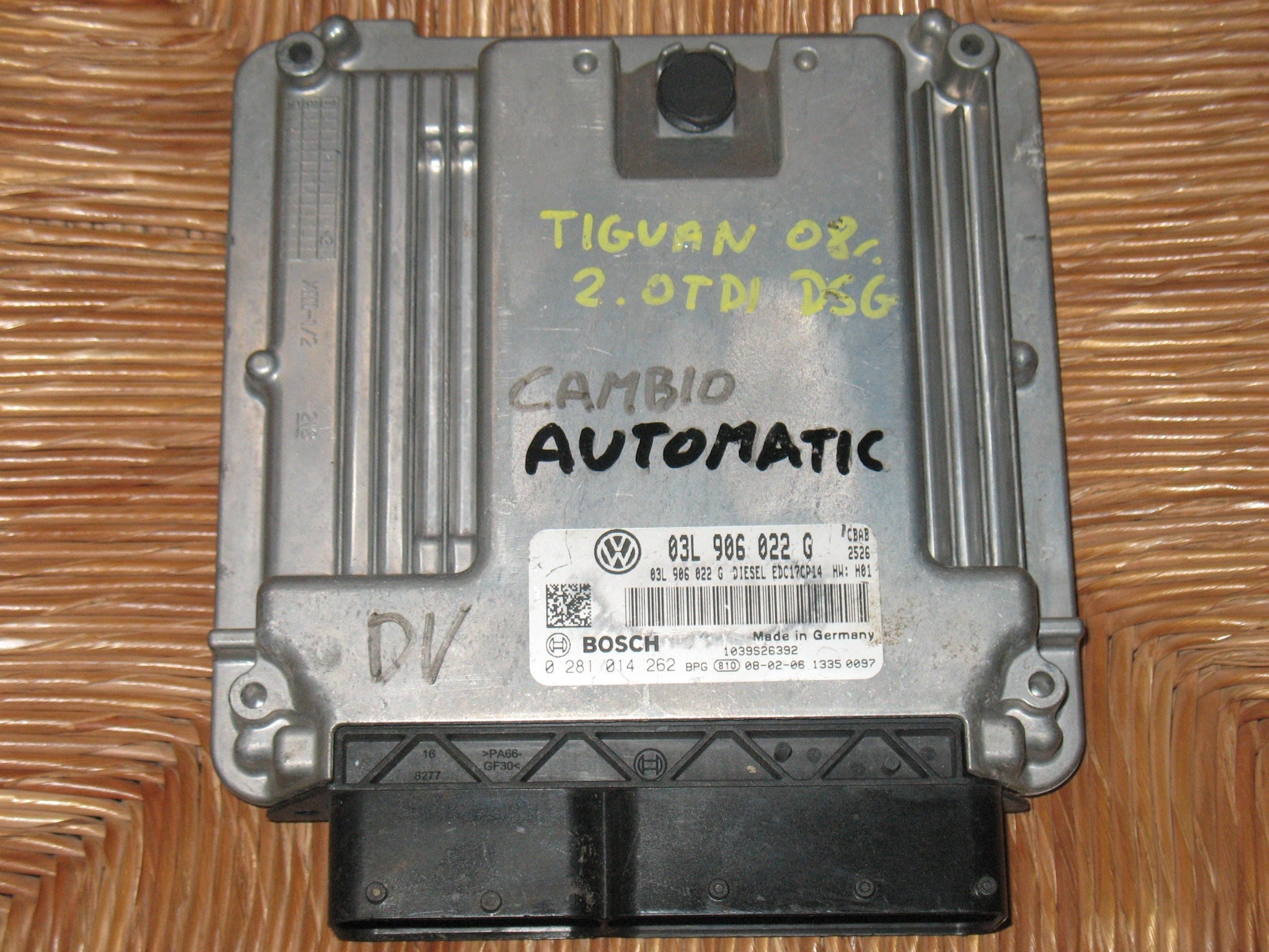 CENTRALINA MOTORE VOLKSWAGEN PASSAT 2.0 TDI BOSCH 0 281 014 262 028101426 03L 906 022 G 03L906022G EDC17CP14