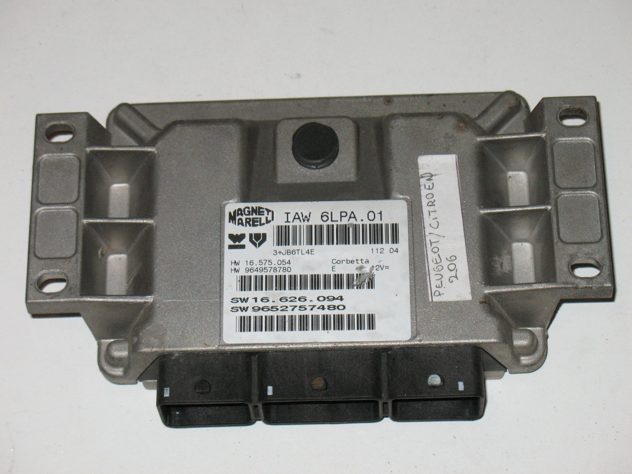 Peugeot 206 2.0 16v ECU IAW 6LPA.01 HW 9649578780 SW16626094