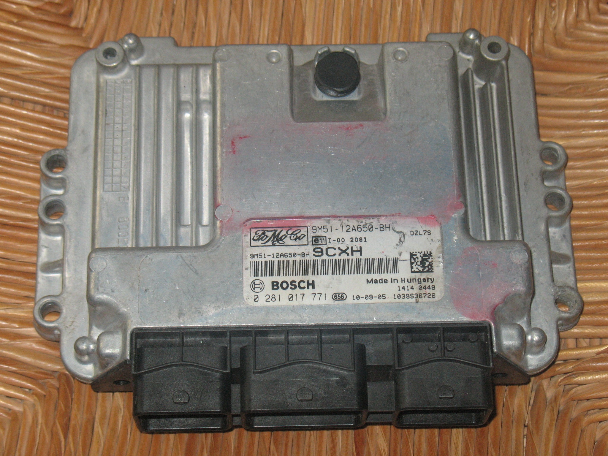 ECU FORD FOCUS 1.6 TDCI BOSCH 0281017771 9M51-12A650-BH EDC 16C34-5.95
