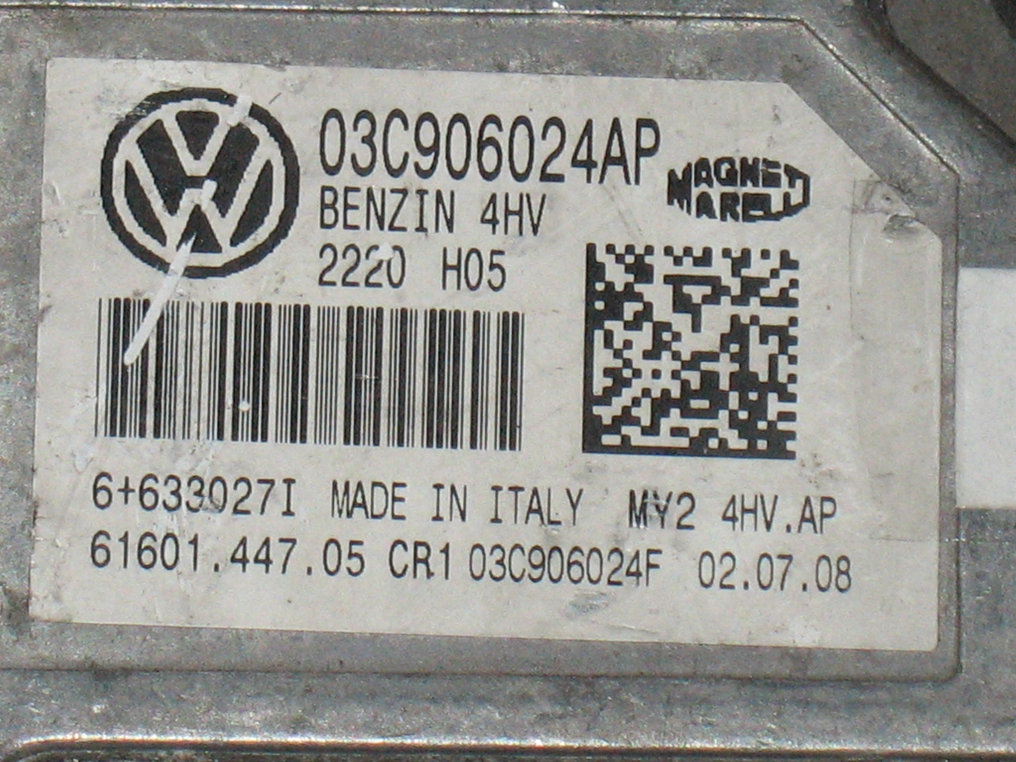 ECU volkswagen polo 03C906024AP IAW 4HV.AP 03C 906 024 AP 03C906024F 03C 906 024 F 6160144703 CR1 1.4