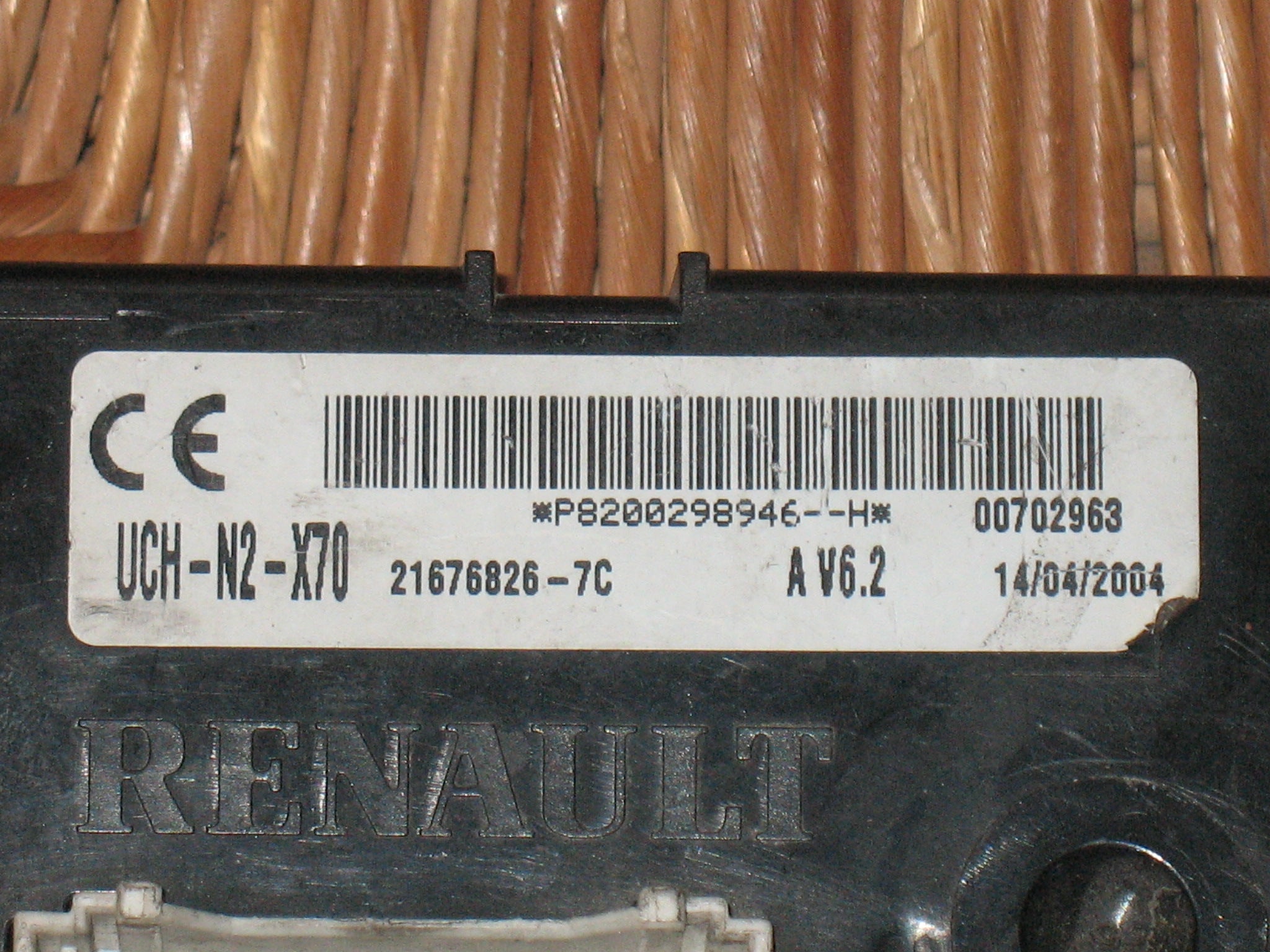 Uch N2 Vierge Renault Master P8200298946H V6.2 Uch-N2-X70 Sagem 21676826-7C