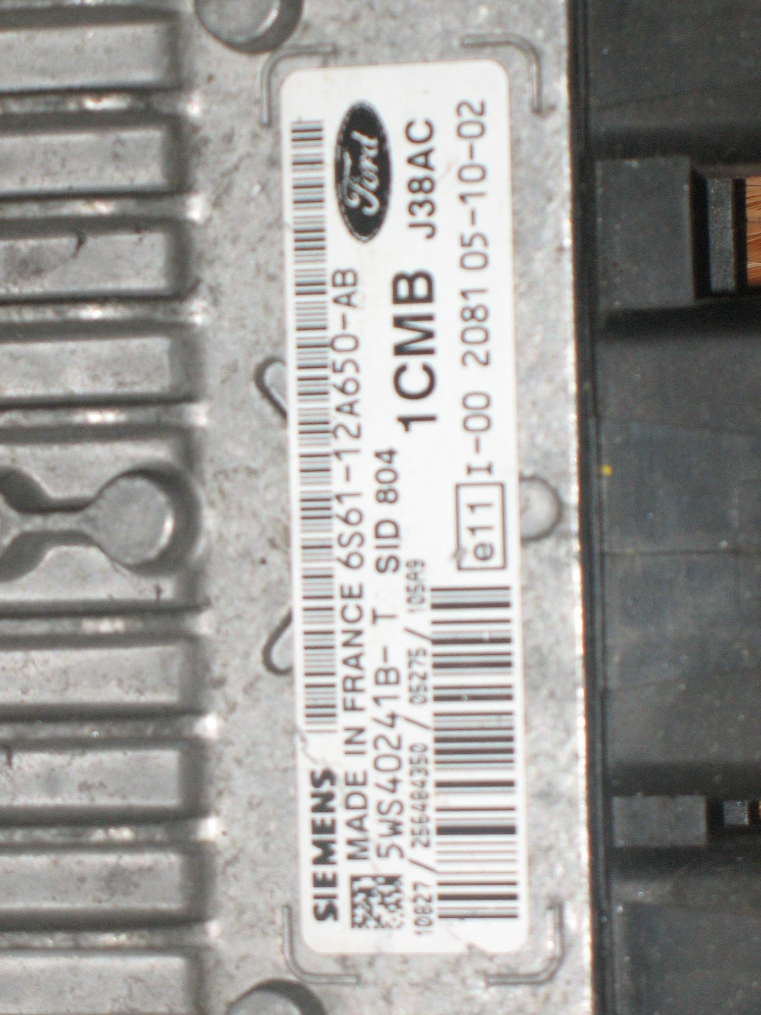 ECU FORD FIESTA 1.4 TDCI SID804 5WS40241BT 6S6112A650AB 1CMB