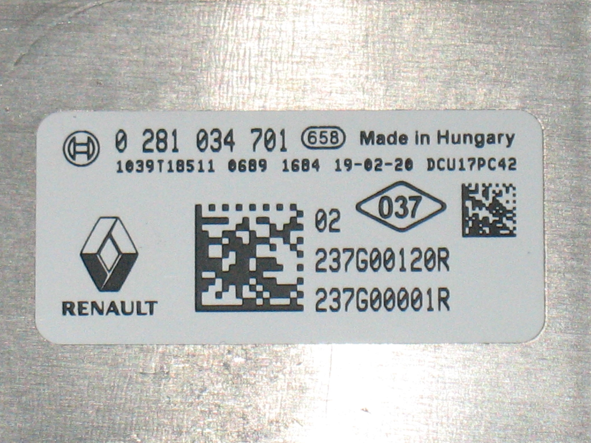 Modulo electronico Renault Trafic Opel 0281034701 0 281 034 701 237G00 –  EcuFacile