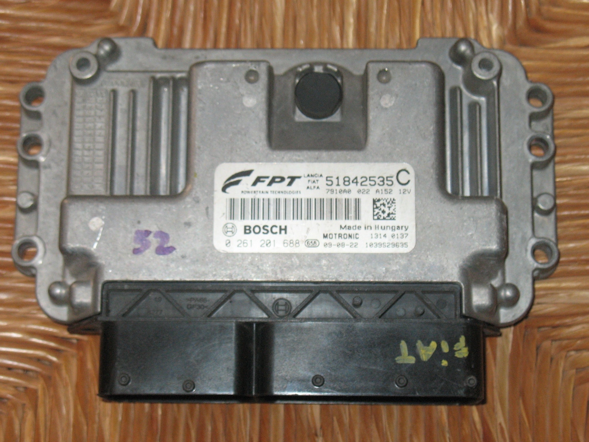 Ecu FIAT BRAVO 1.4 TURBO 51805022 A 0261201688 ME7 9.10
