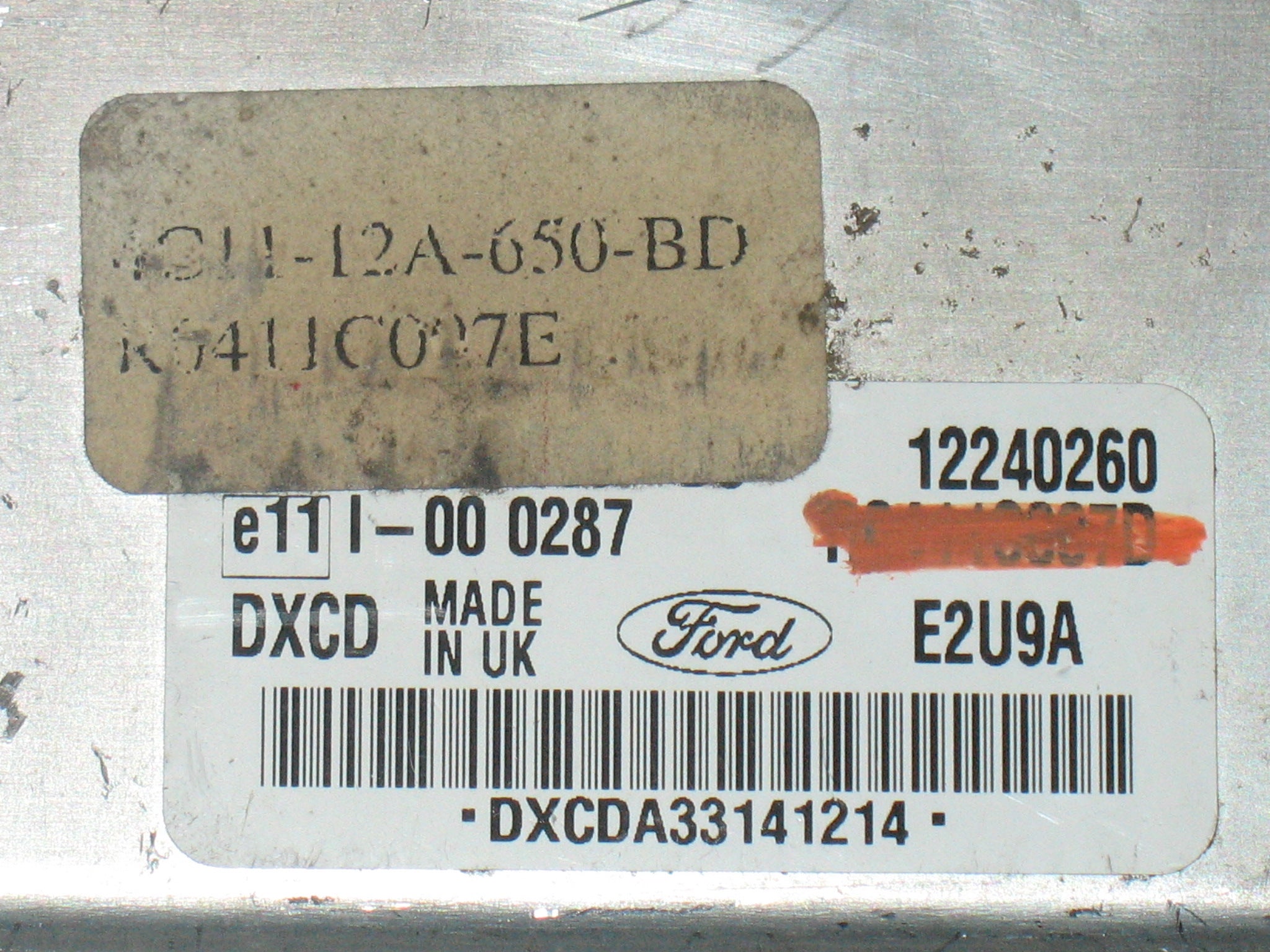 ECU FORD TRANSIT 2.0 4C11 4C11-12A650-BD 12249817 R0411C007E 12240260