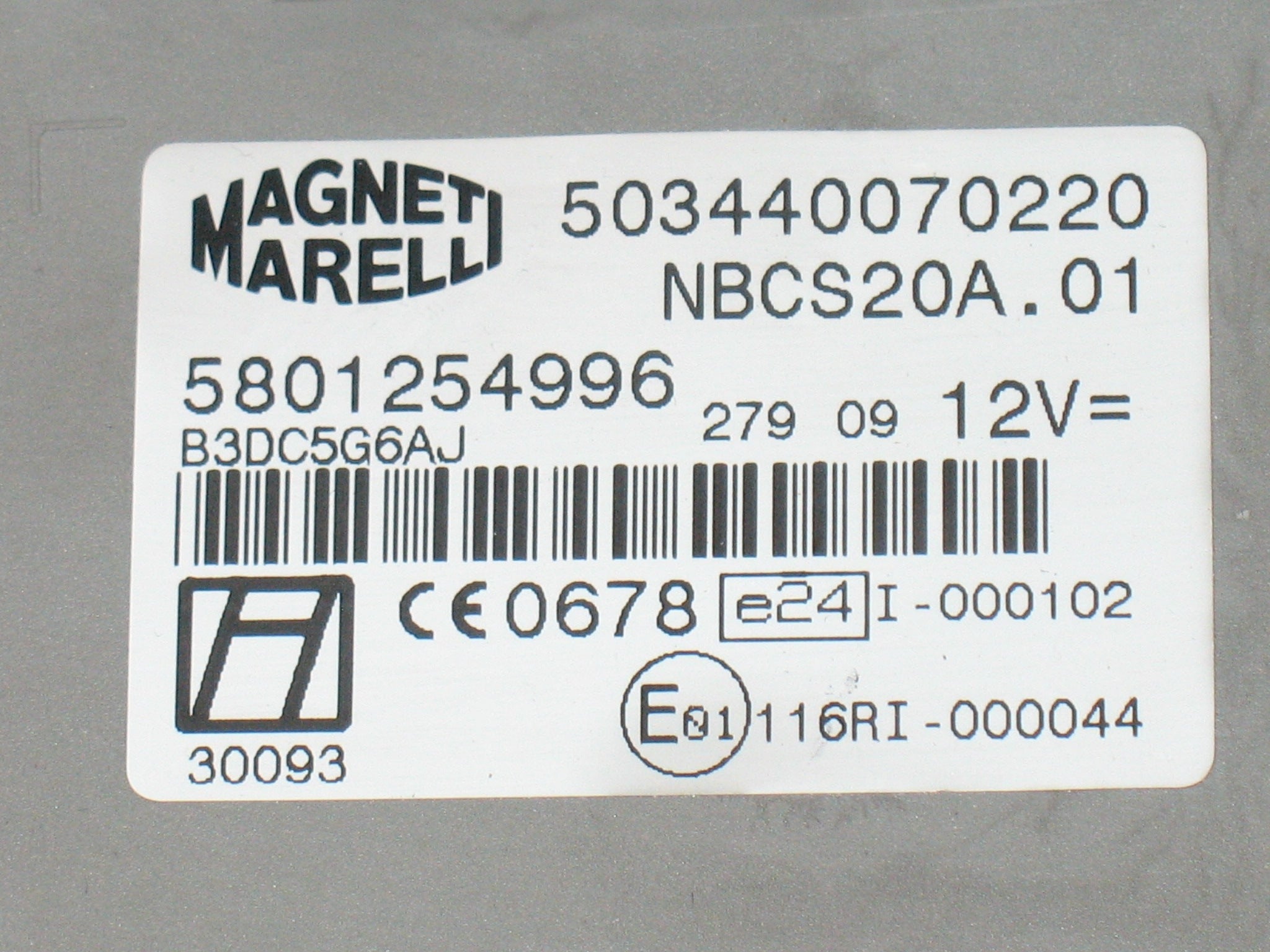 BODY COMPUTER IVECO DAILY 3.0 5801254996 503440070220 MAGNETI MARELLI