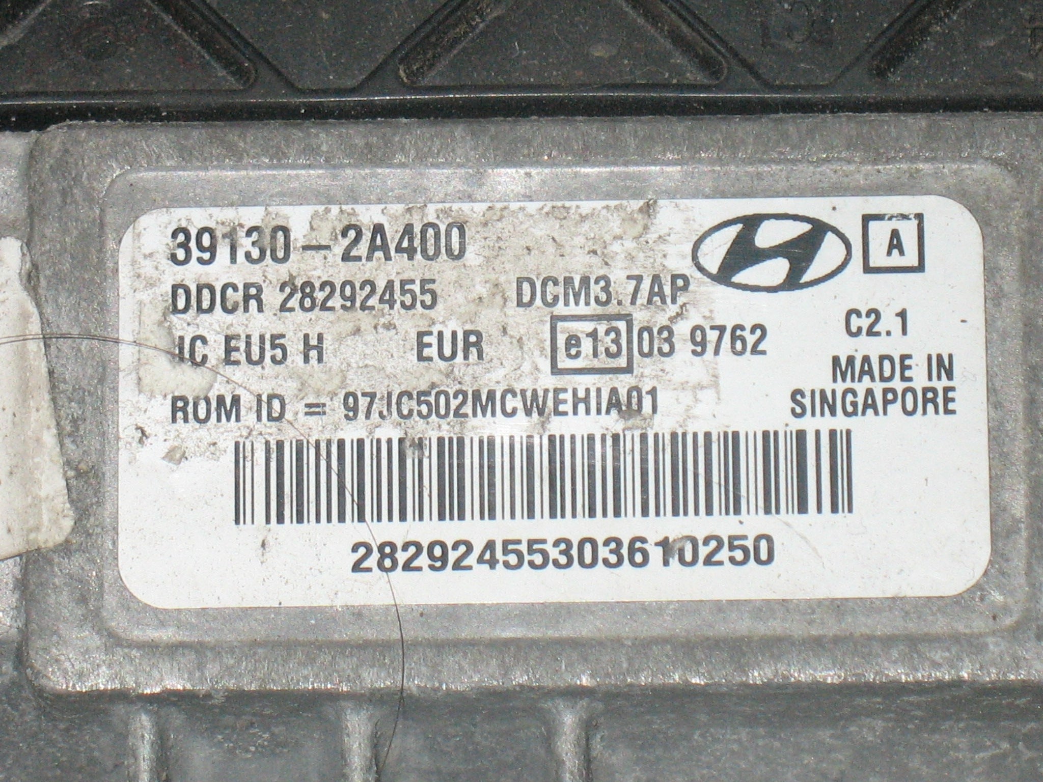 ECU HYUNDAI IX20 DCM3.7AP 39130-2A400 28292455 28292455 DELPHI