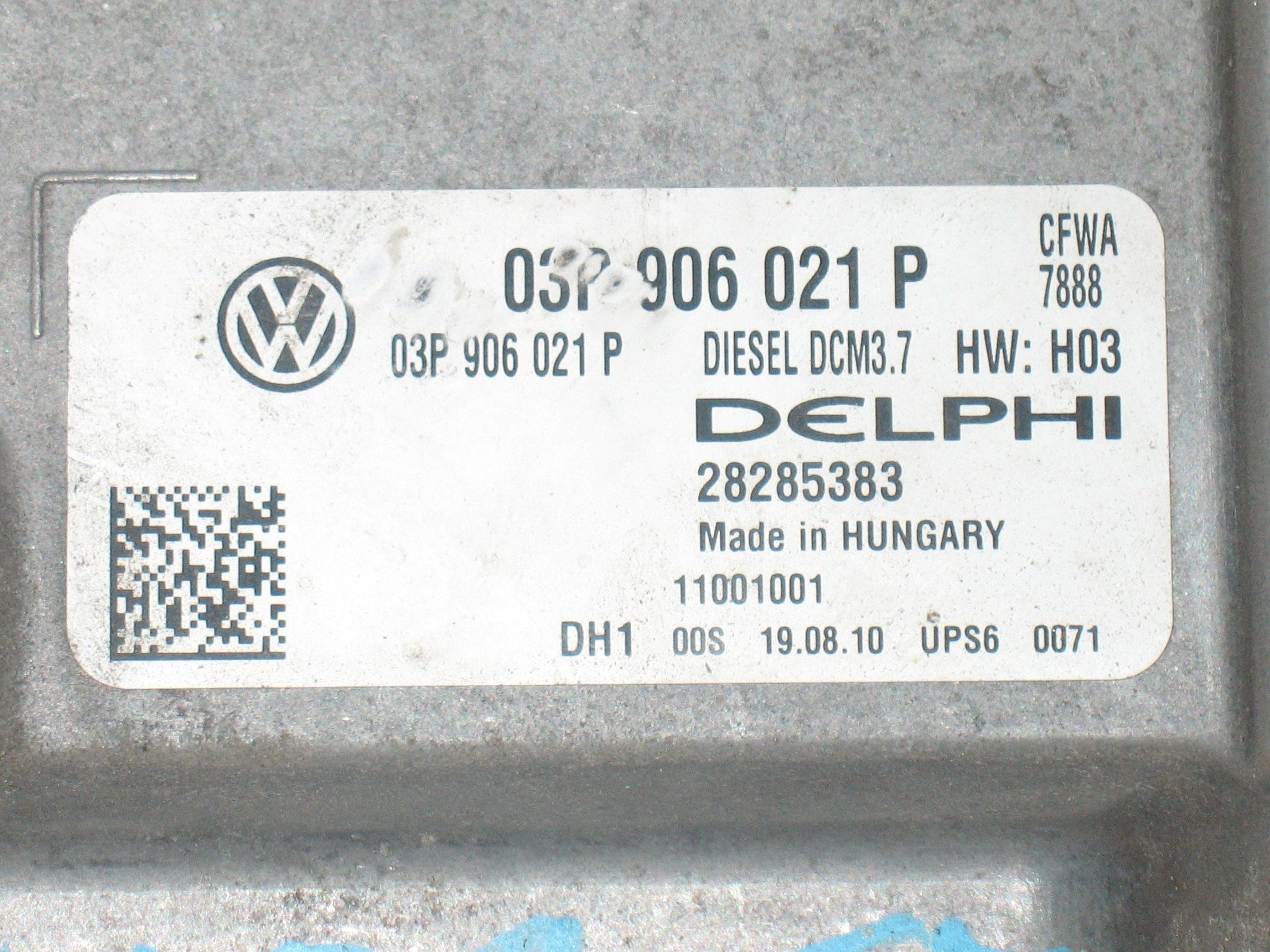 Centralina motore VW Polo 1.2 TDI. mod. 03P 906 021 P 03P906021P DIESEL DCM3.7 HW: H03 CFWA 7888. DELPHI 28285383