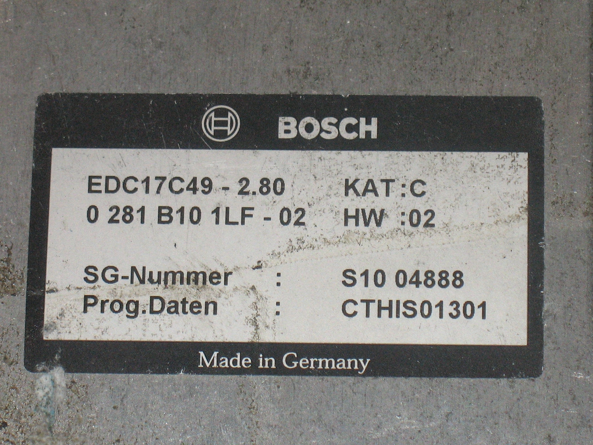 Ecu FIAT freemont BOSCH 0281B101LF EDC17C49 0281017460