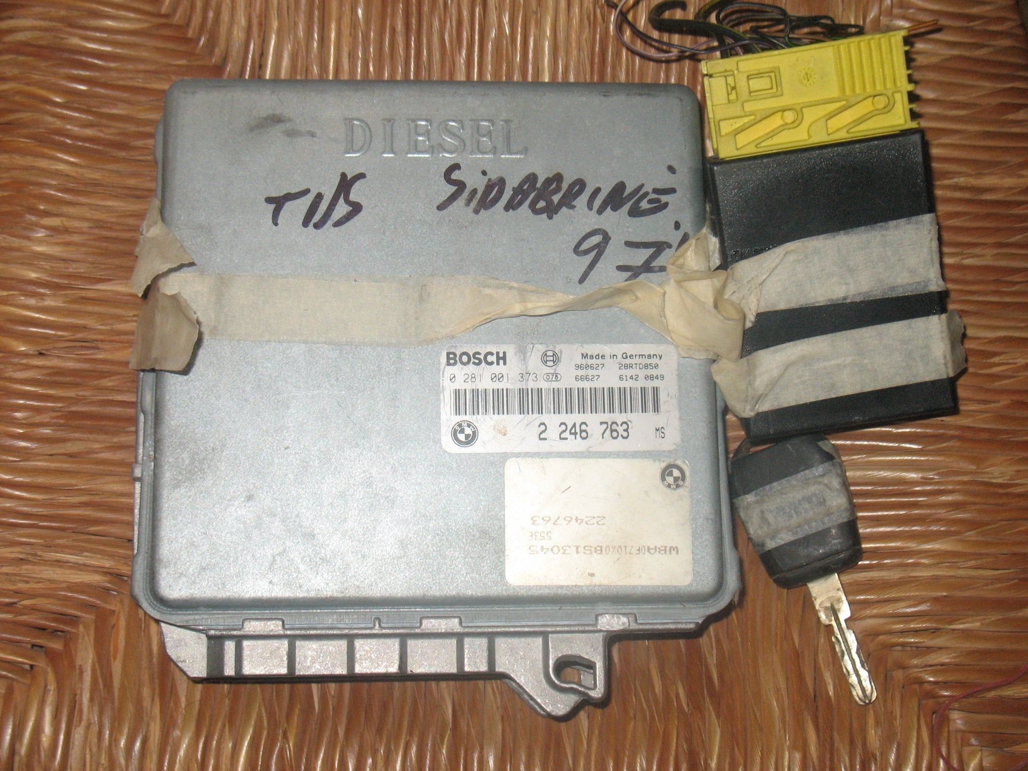 Kit ecu bmw e39 525 tds diesel bosch motore 0281001373 2246763