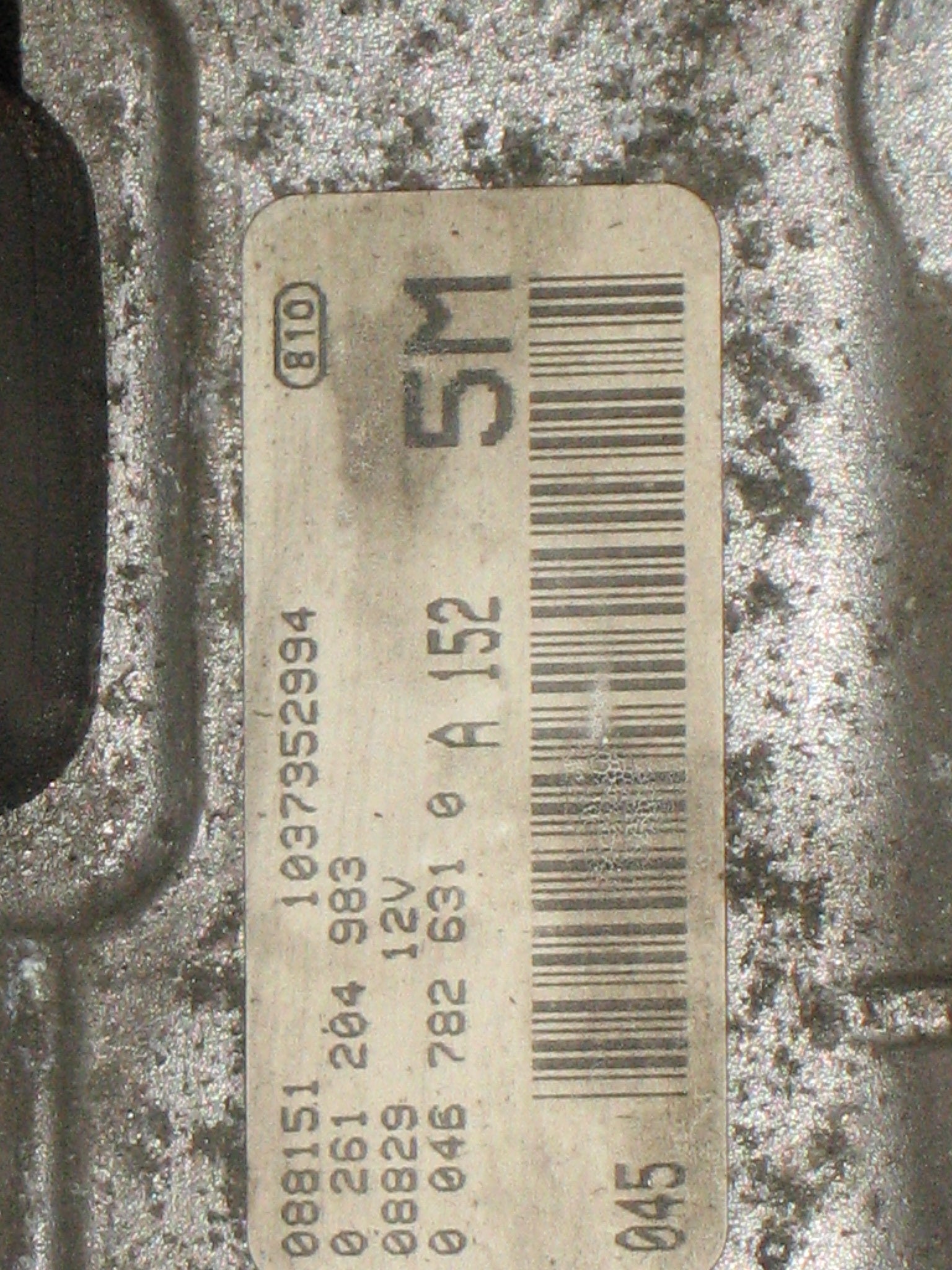 ECU FIAT PUNTO 1.2 16V BOSCH 0261204983 ME 7.3 H4 00447826310