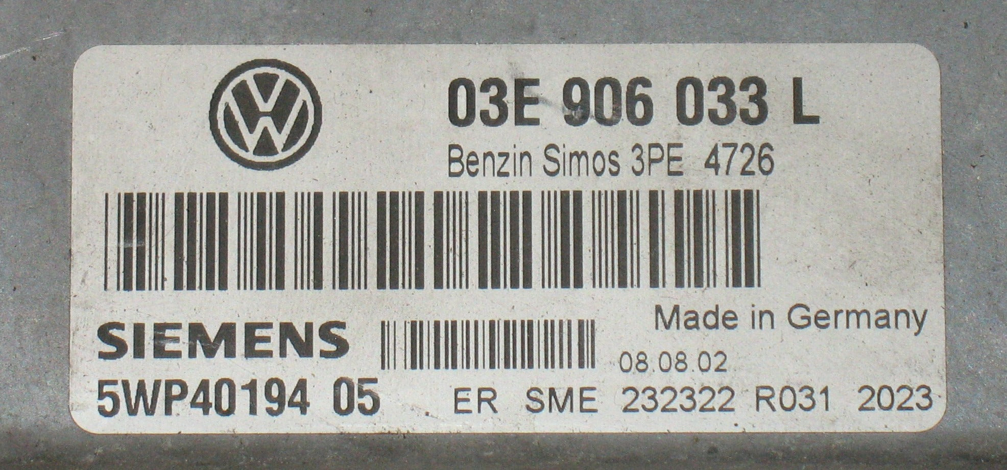 Centralina Motore Iniezione ECU SIEMENS 5WP4019405 VOLKSWAGEN POLO 9N 1.2 12V 03E906033L Benzina