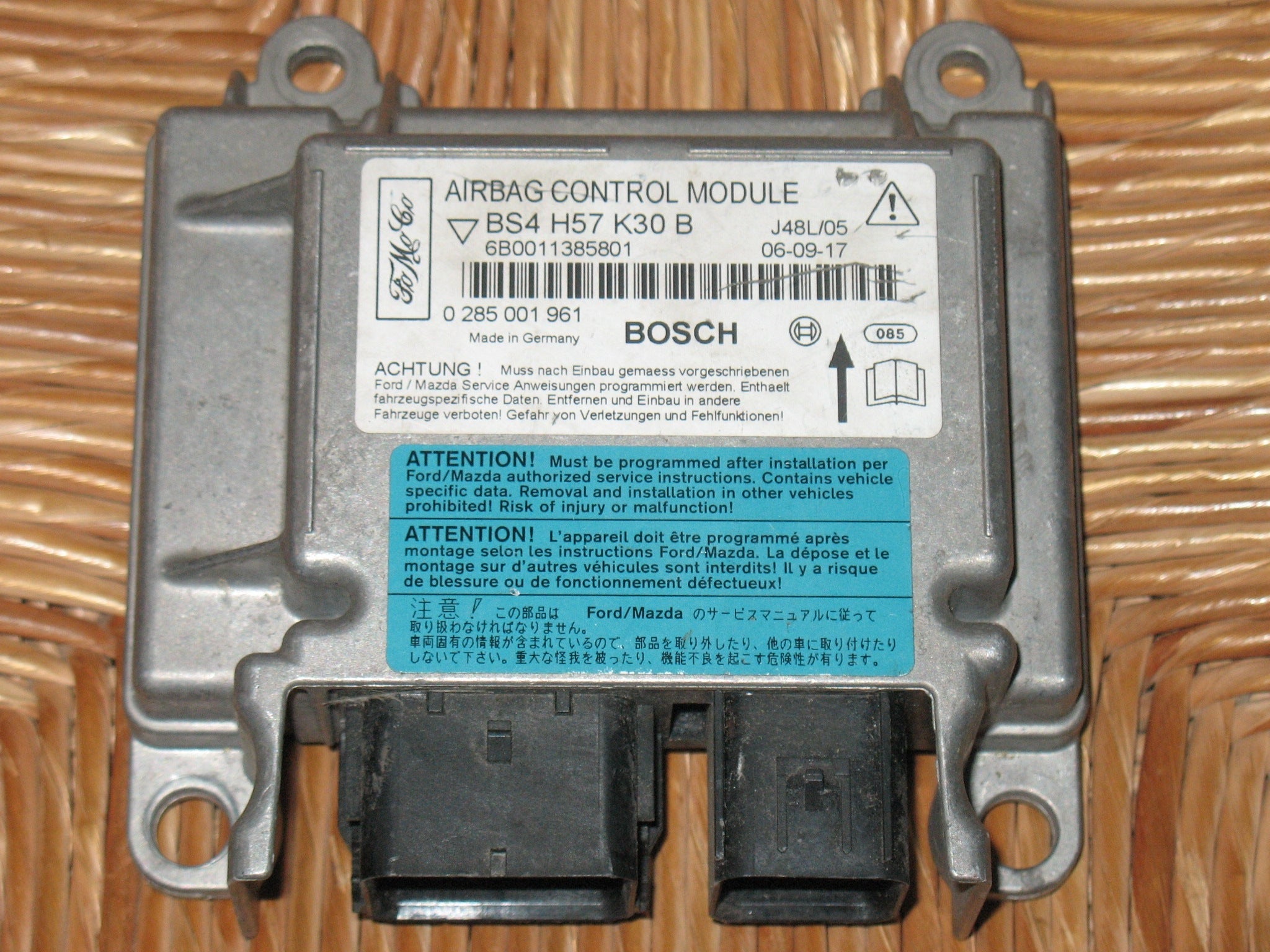 AIRBAG Mazda 3, BOSCH 0285001961, BS4H57K30B, 6B0012819201